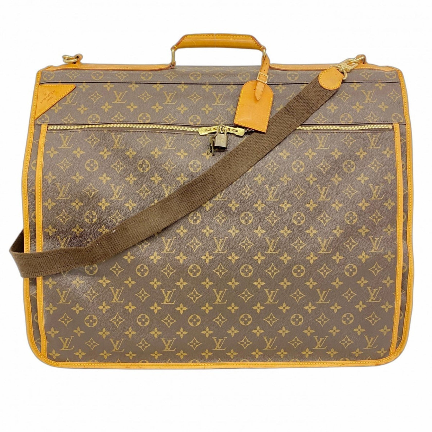 Louis Vuitton Monogram Portable Garment Case, Cinq Centrée, Bag