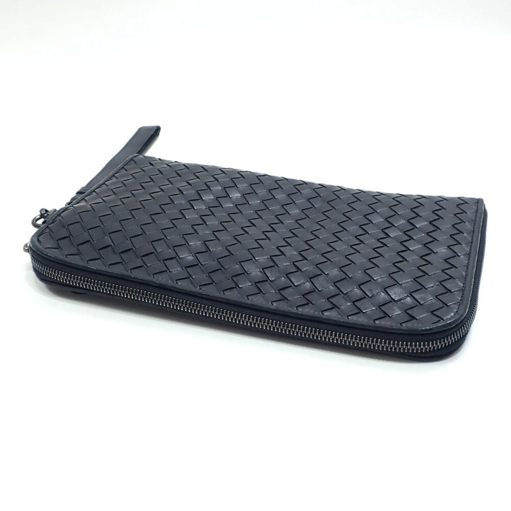 Bottega Veneta Men's Intrecciato Document Case in Black Calfskin 493190, Second Bag/Clutch Bag