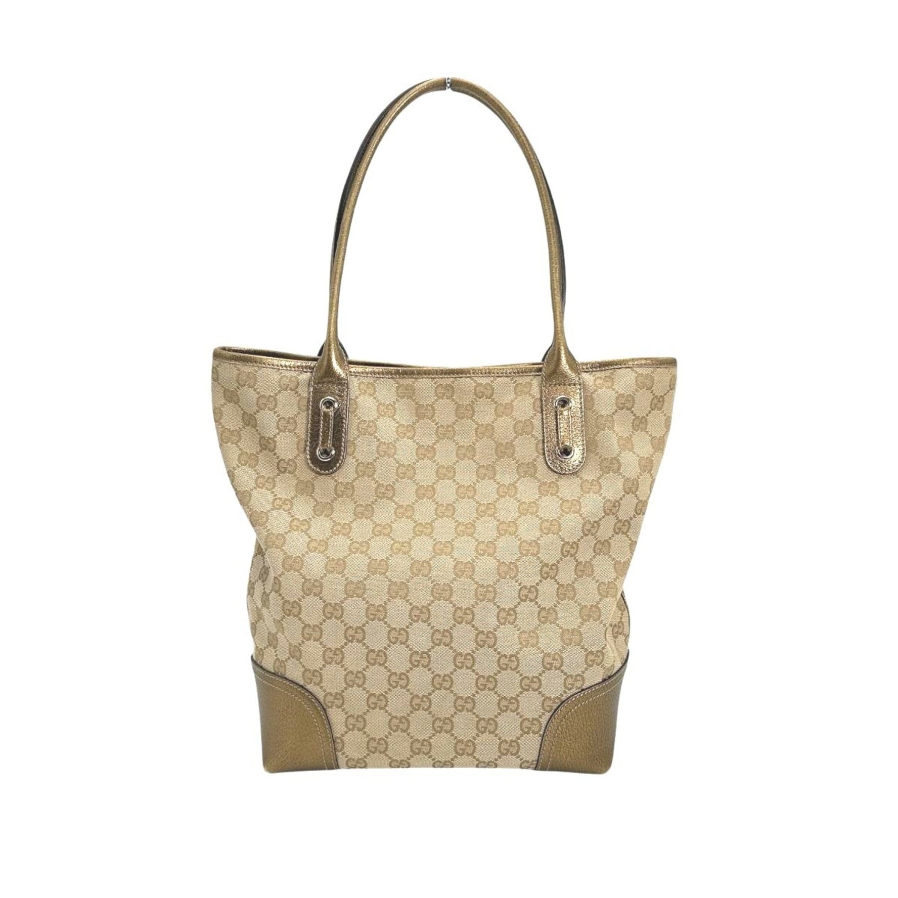 GUCCI Tote Bag Handbag Canvas GG