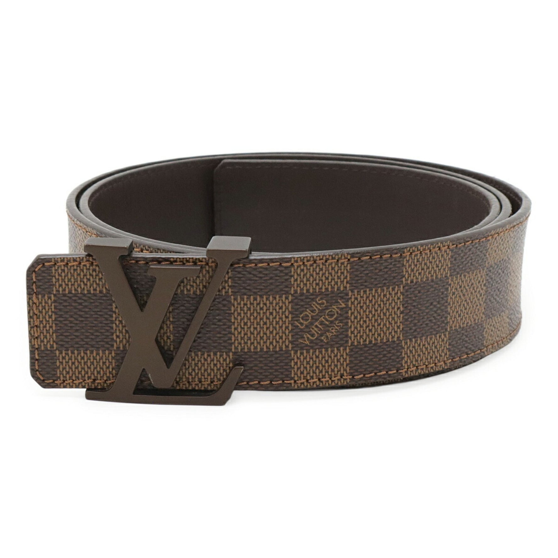 Louis Vuitton Damier Santur LV Initial Belt Men's #100