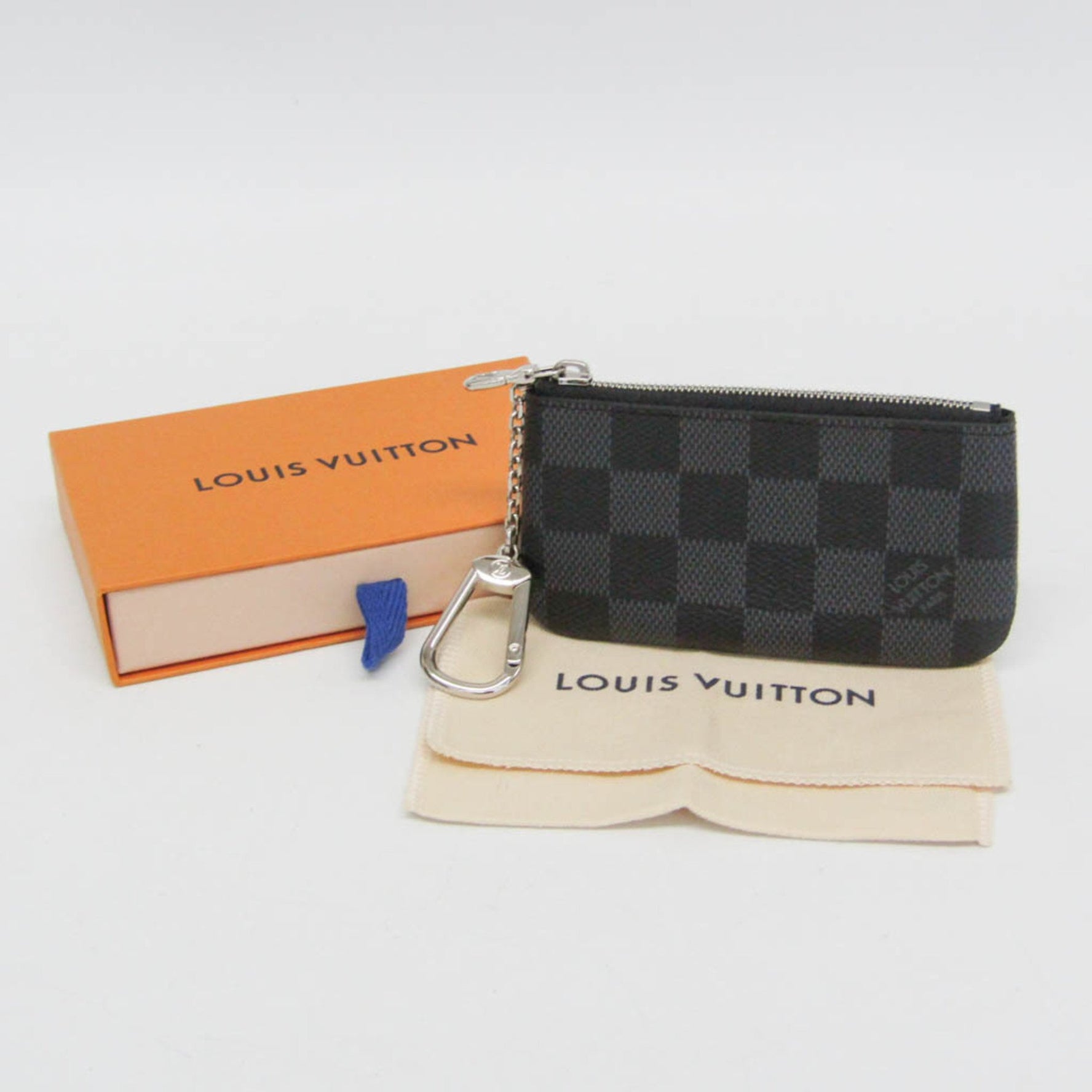 Louis Vuitton Damier Graphite Key Pouch Damier Graphite Coin Purse/coin Case Damier Graphite