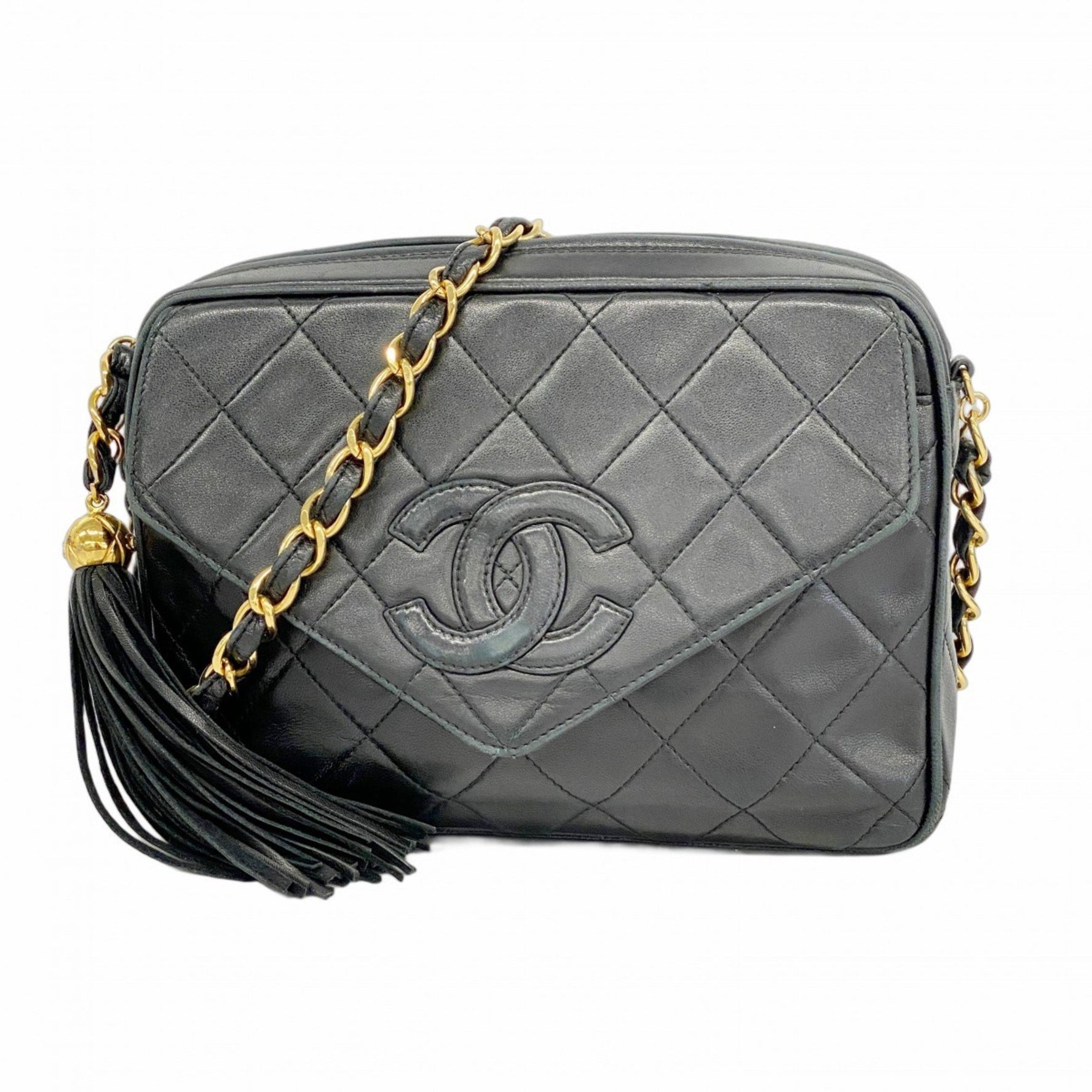 Chanel Shoulder Bag with Matelasse Chain Bag, Lambskin