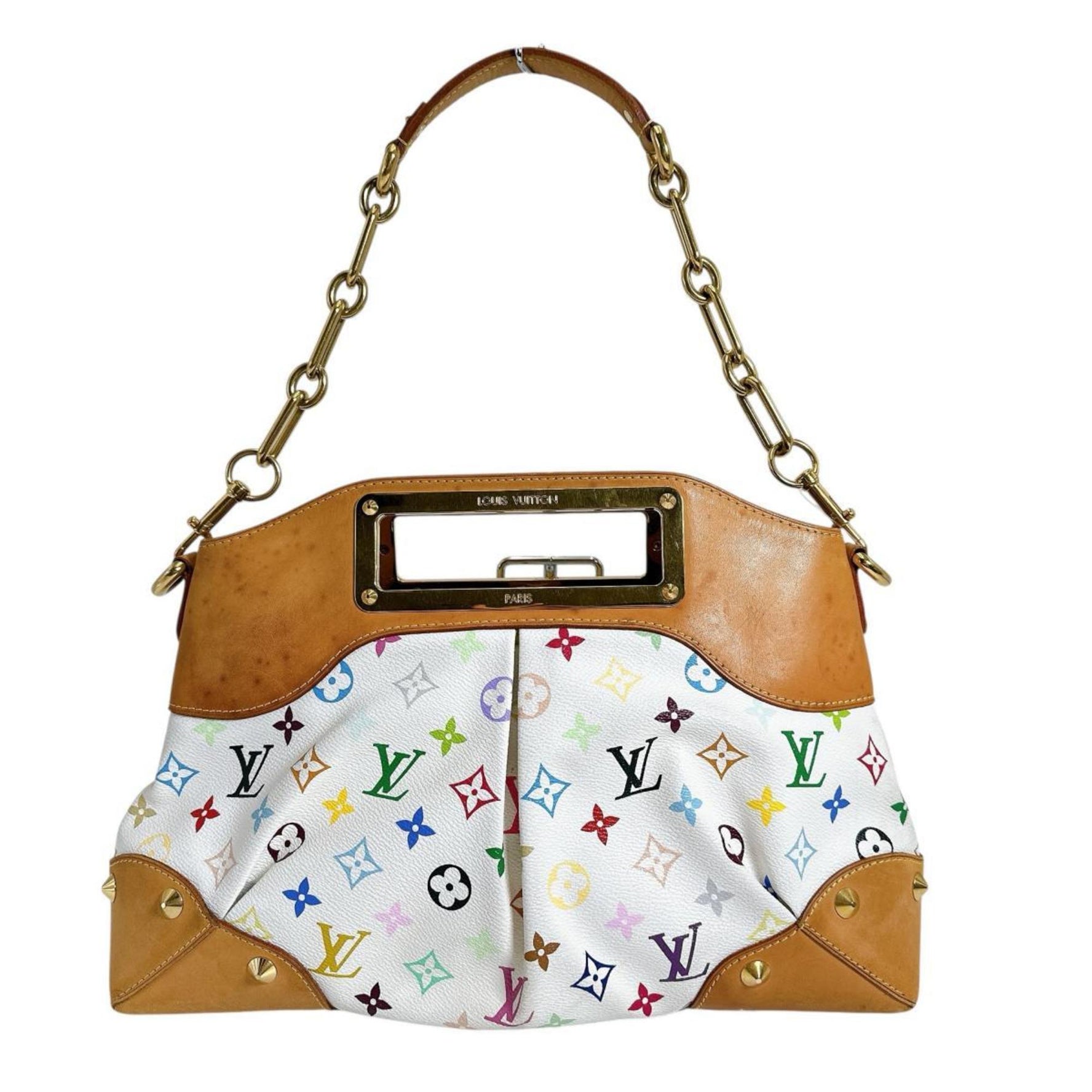 Louis Vuitton Judy MM Monogram Multicolore Handbag Tote Bag Brown