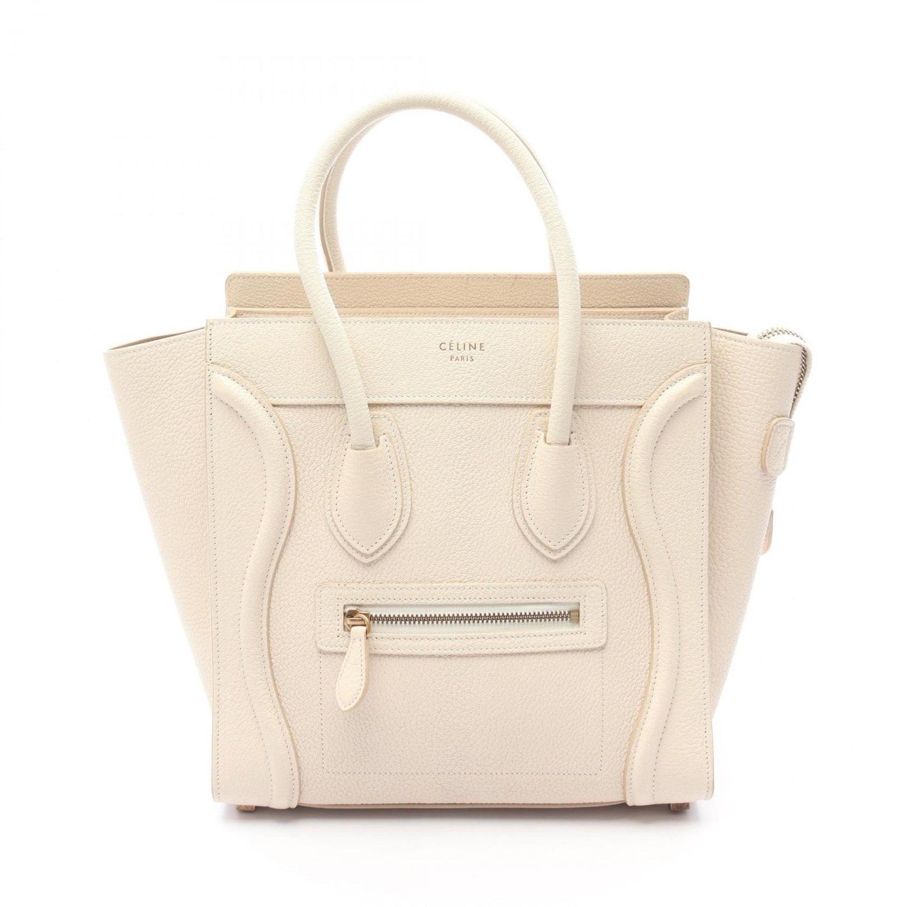 Celine Luggage Micro Shopper Tote Bag, Leather