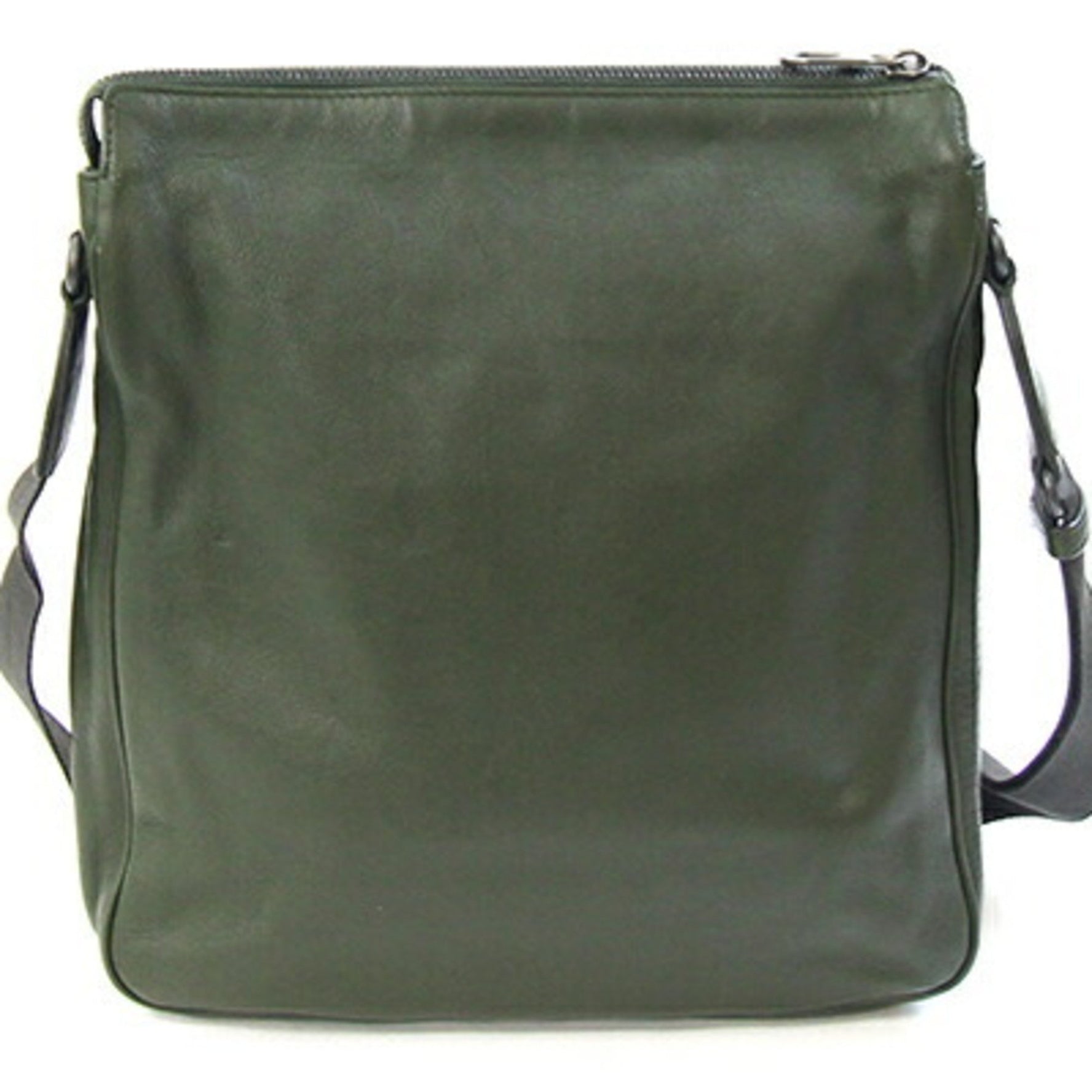 Bottega Veneta Intrecciato Dark Green Leather Crossbody Shoulder Bag