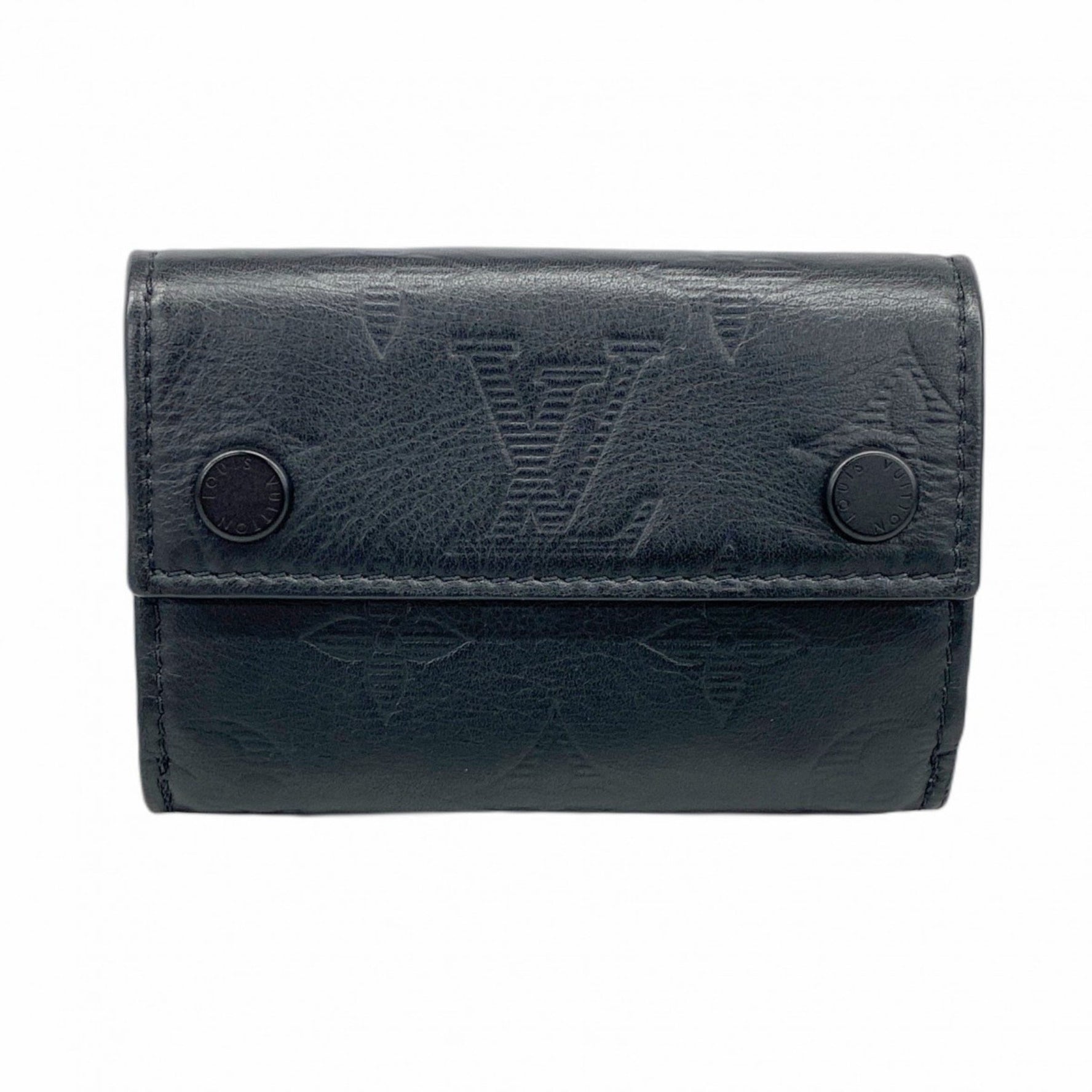 Louis Vuitton Monogram Shadow Discovery Compact Wallet Tri-fold