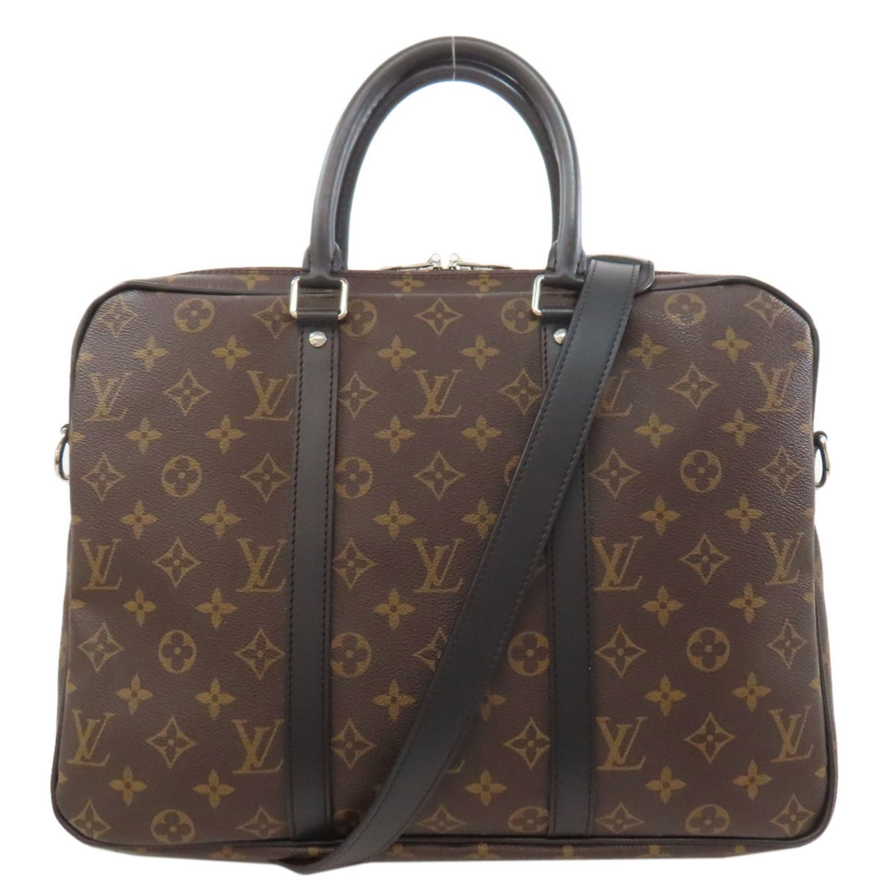 Louis Vuitton Voyage PM Business Bag Monogram Macassar LOUIS VUITTON