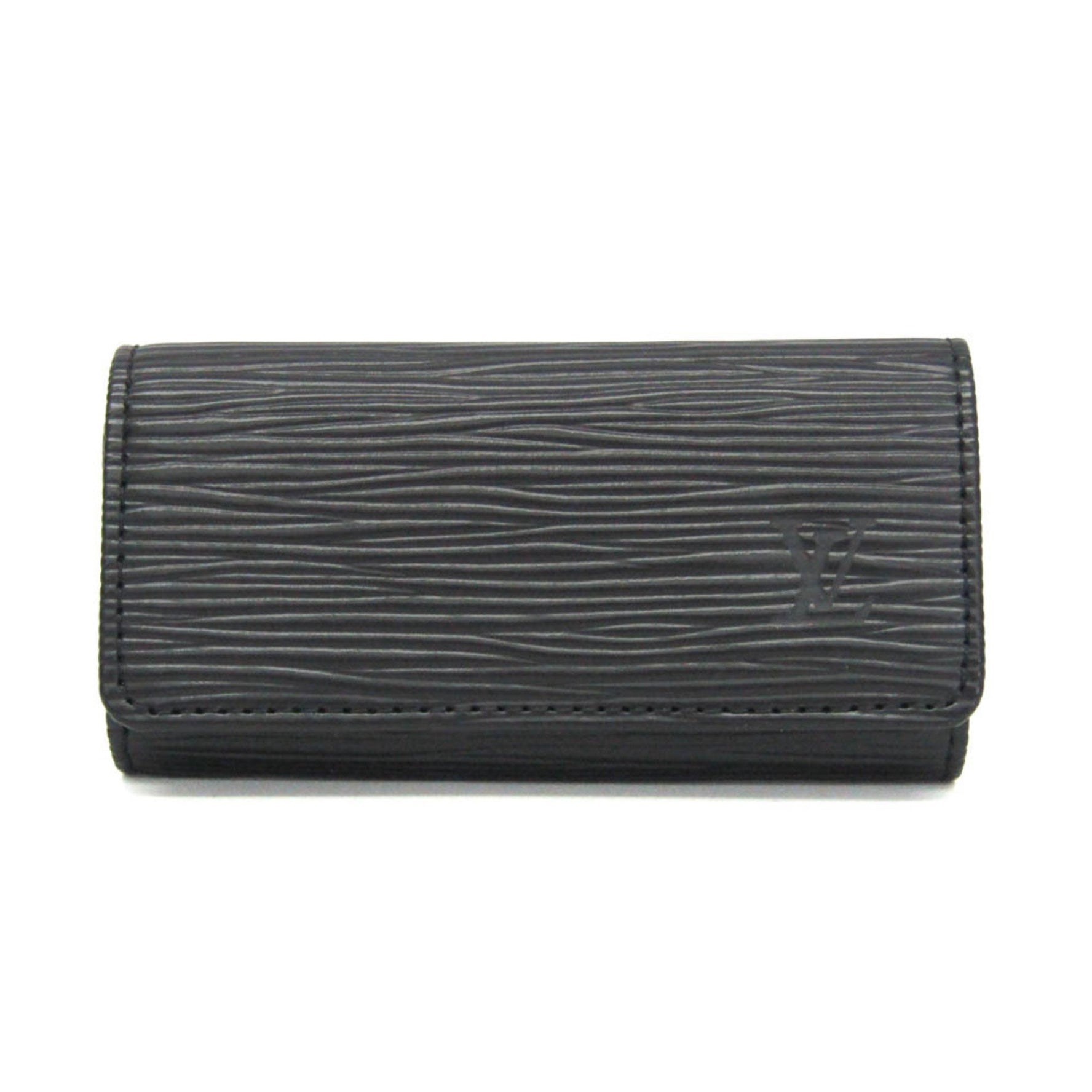 Louis Vuitton Epi 4 Key Holder M63822 Women,Men Epi Leather Key Case Noir