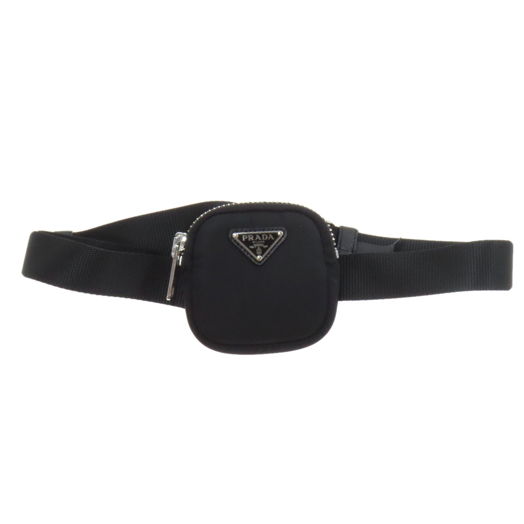 Prada metal hip bag/waist bag nylon material