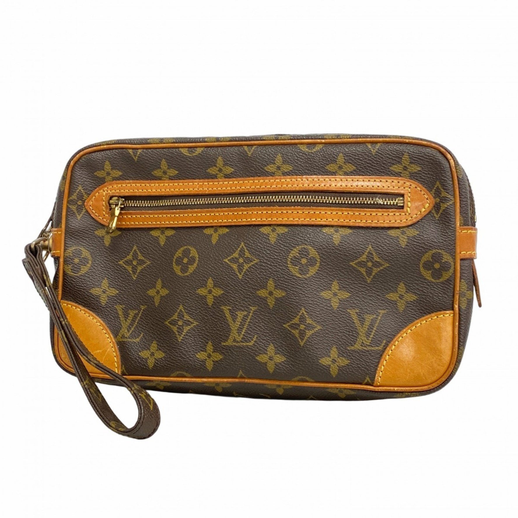 Louis Vuitton Monogram Marly Dragonne GM Clutch Bag M51825 Brown for Men and Women