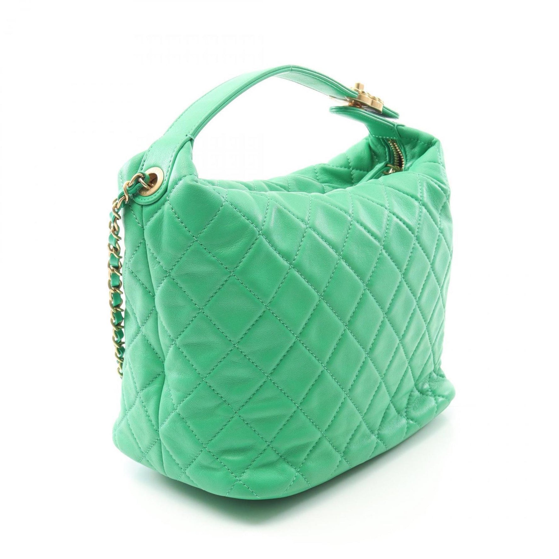 CHANEL Matelasse Hobo Bag, Shoulder Lambskin Leather