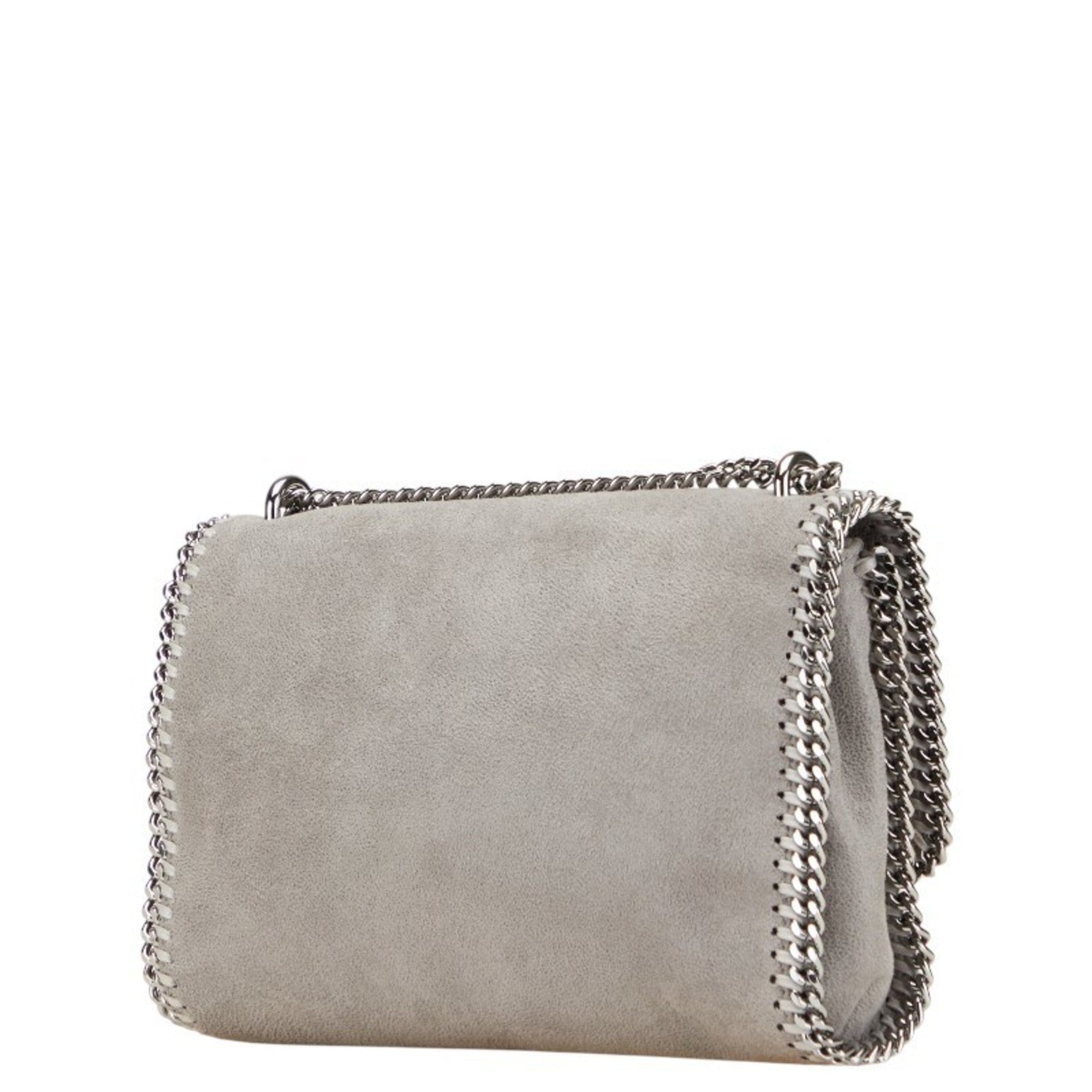 Stella McCartney Falabella Chain Shoulder Bag in Gray and Beige Polyester for Women