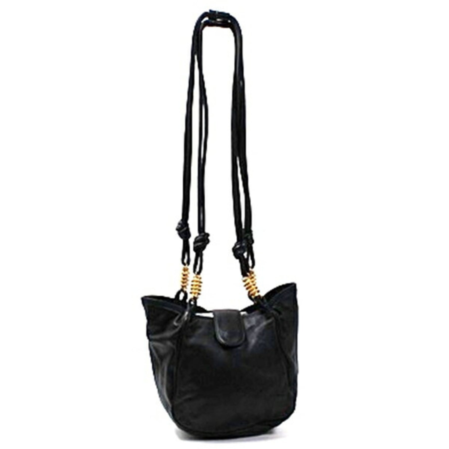 LOEWE Leather Shoulder Bag in Black