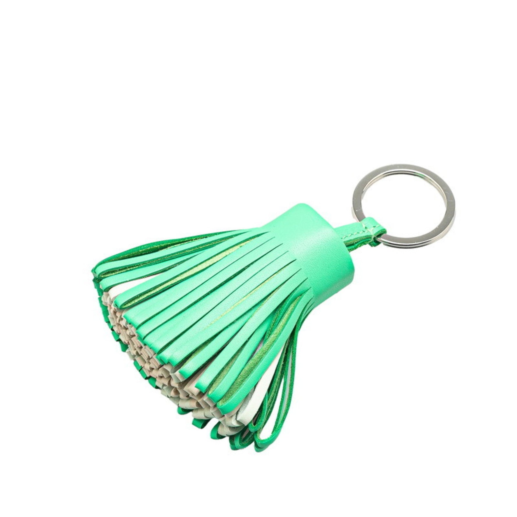 Hermes Carmen Keychain Bag Charm Vert Comic Fizz Clé Anjou Miro