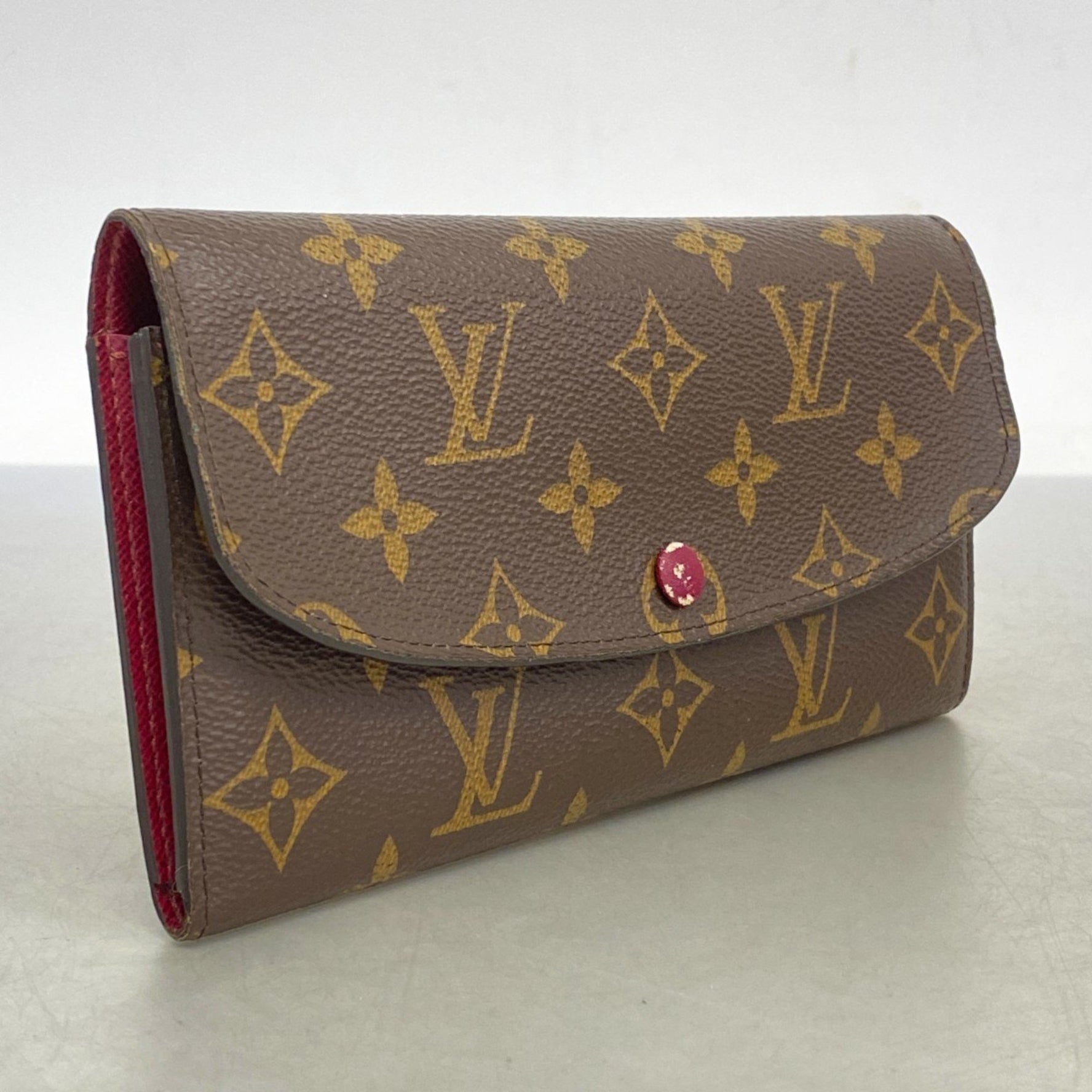 Louis Vuitton Monogram Portefeuille Emilie Long Wallet M60697 Fuchsia Women's