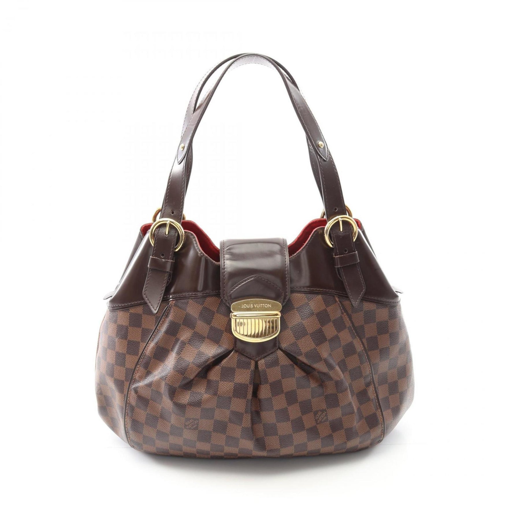 Louis Vuitton Sistine GM Handbag, Coated Canvas, Leather, Damier