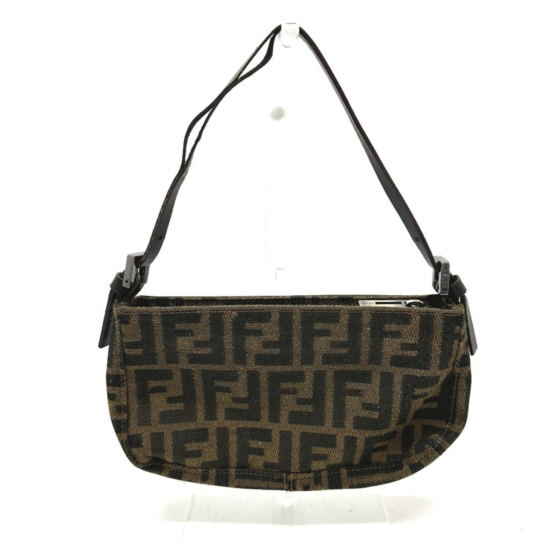 FENDI Zucca pattern pochette handbag, mini bag, shoulder canvas/leather