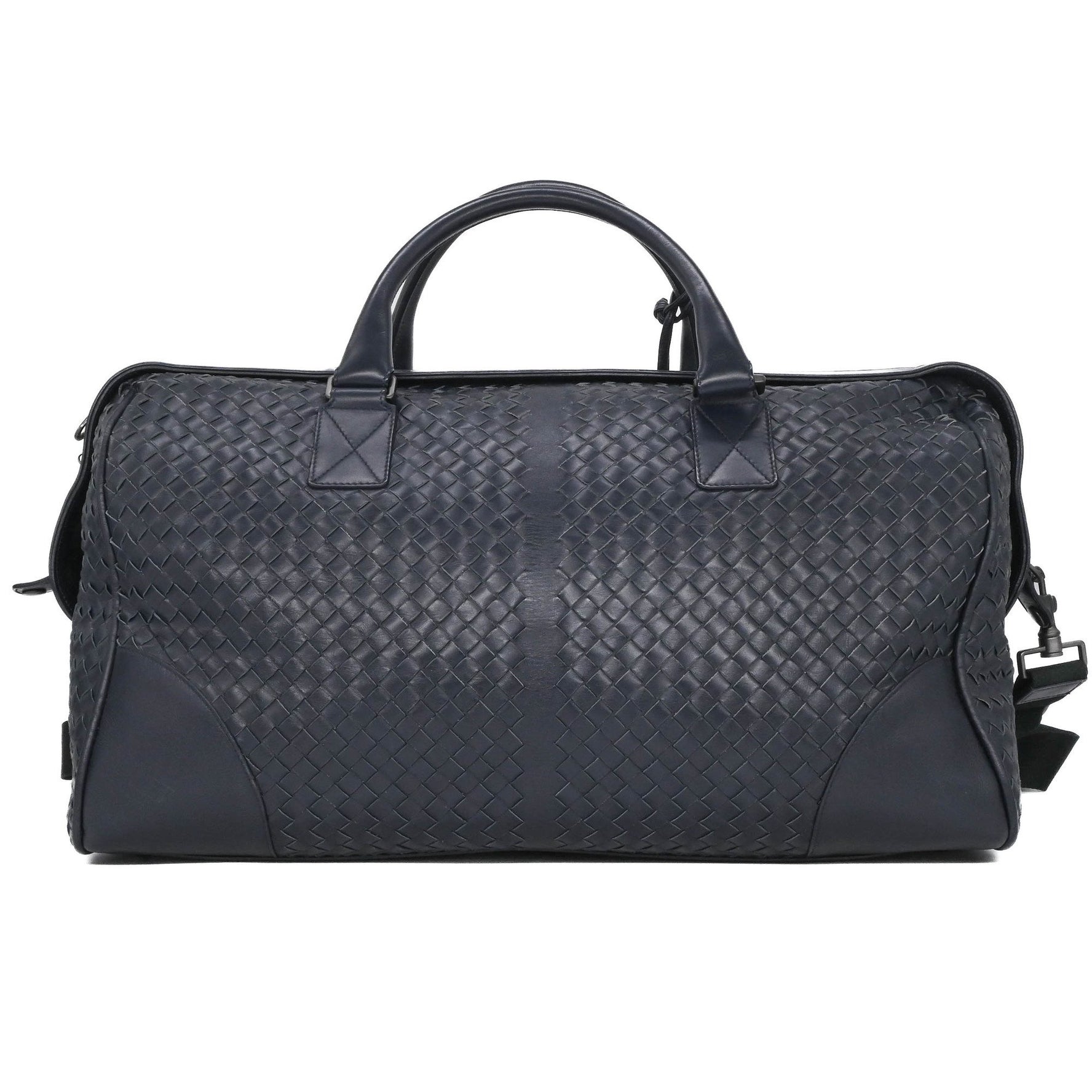 BOTTEGA VENETA Intrecciato Leather Boston Bag