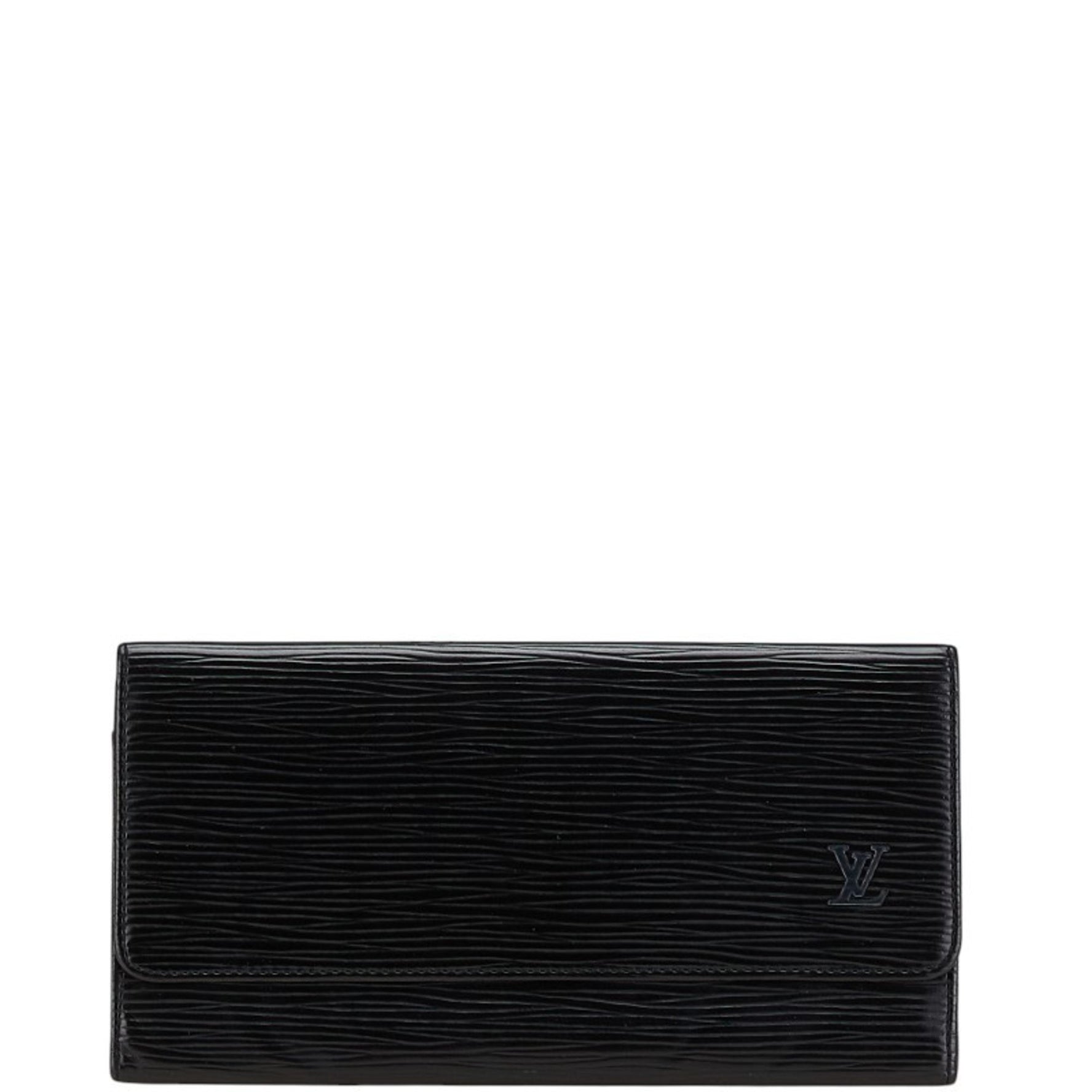 Louis Vuitton Epi Porte En Wallet M63602 Black Leather Men's LOUIS VUITTON