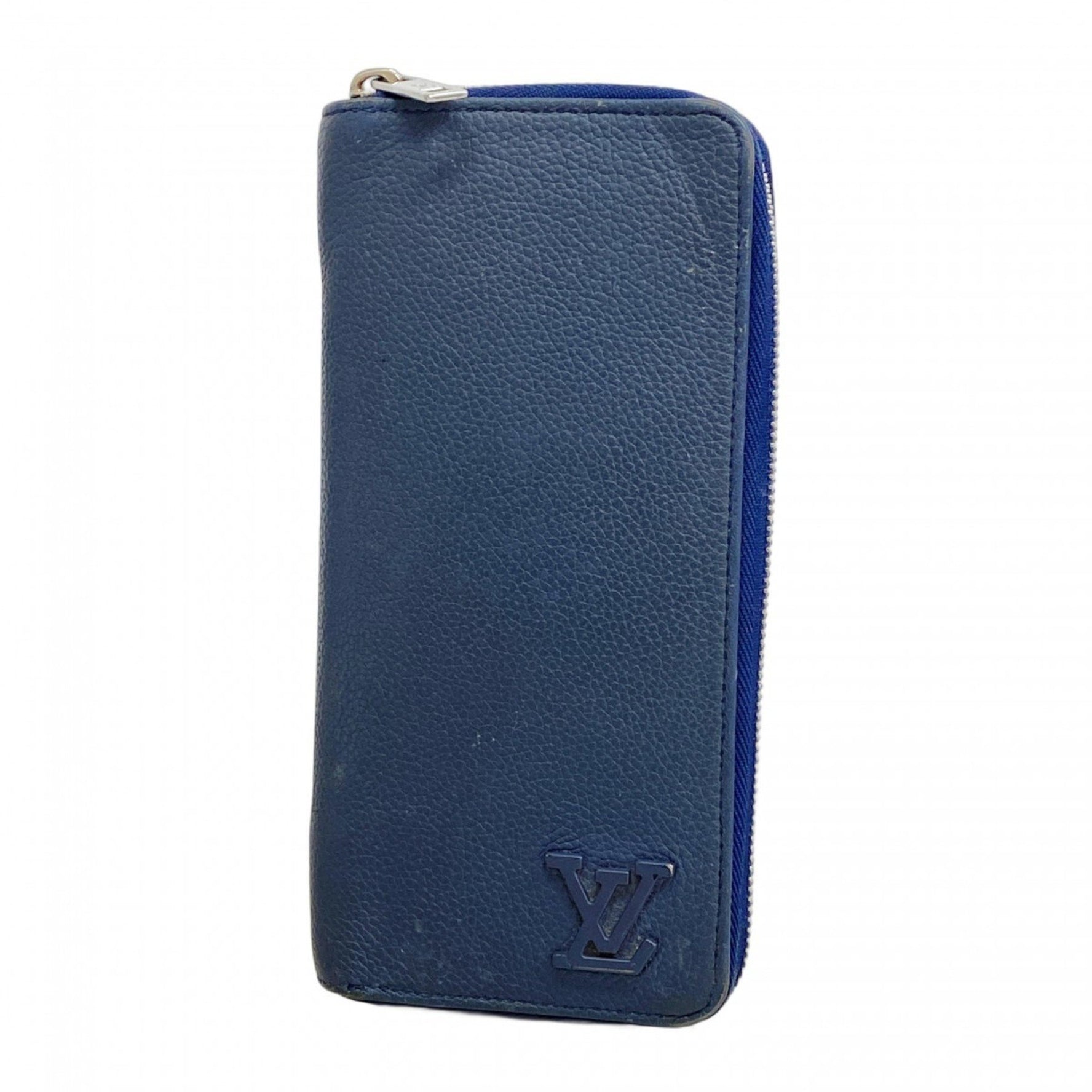 Louis Vuitton Men's Marine Long Wallet, LV Aerogram Zippy Wallet Vertical M81767