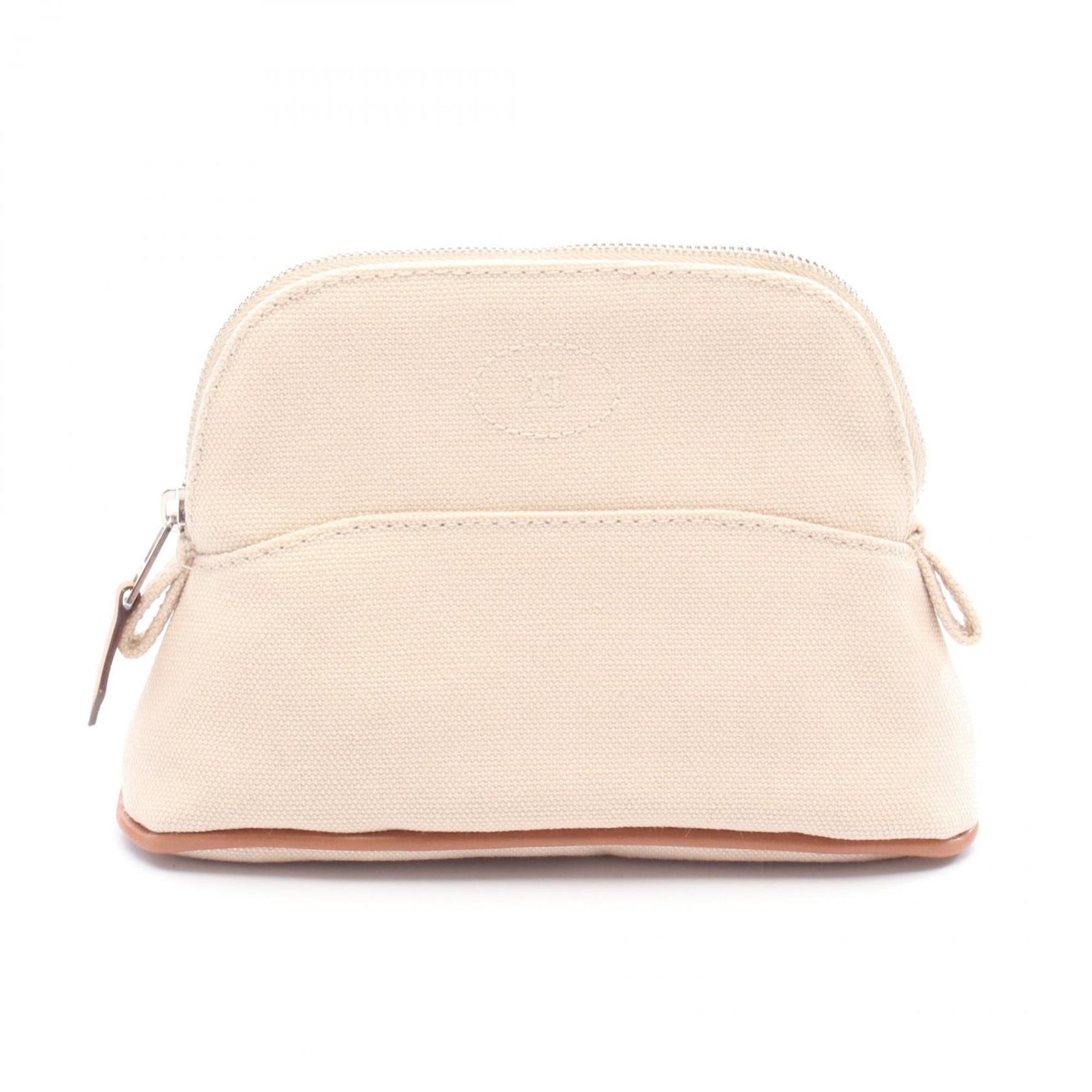 Hermes Hermès Bolide Pouch 15 Mini Bag Canvas Leather Ivory Brown