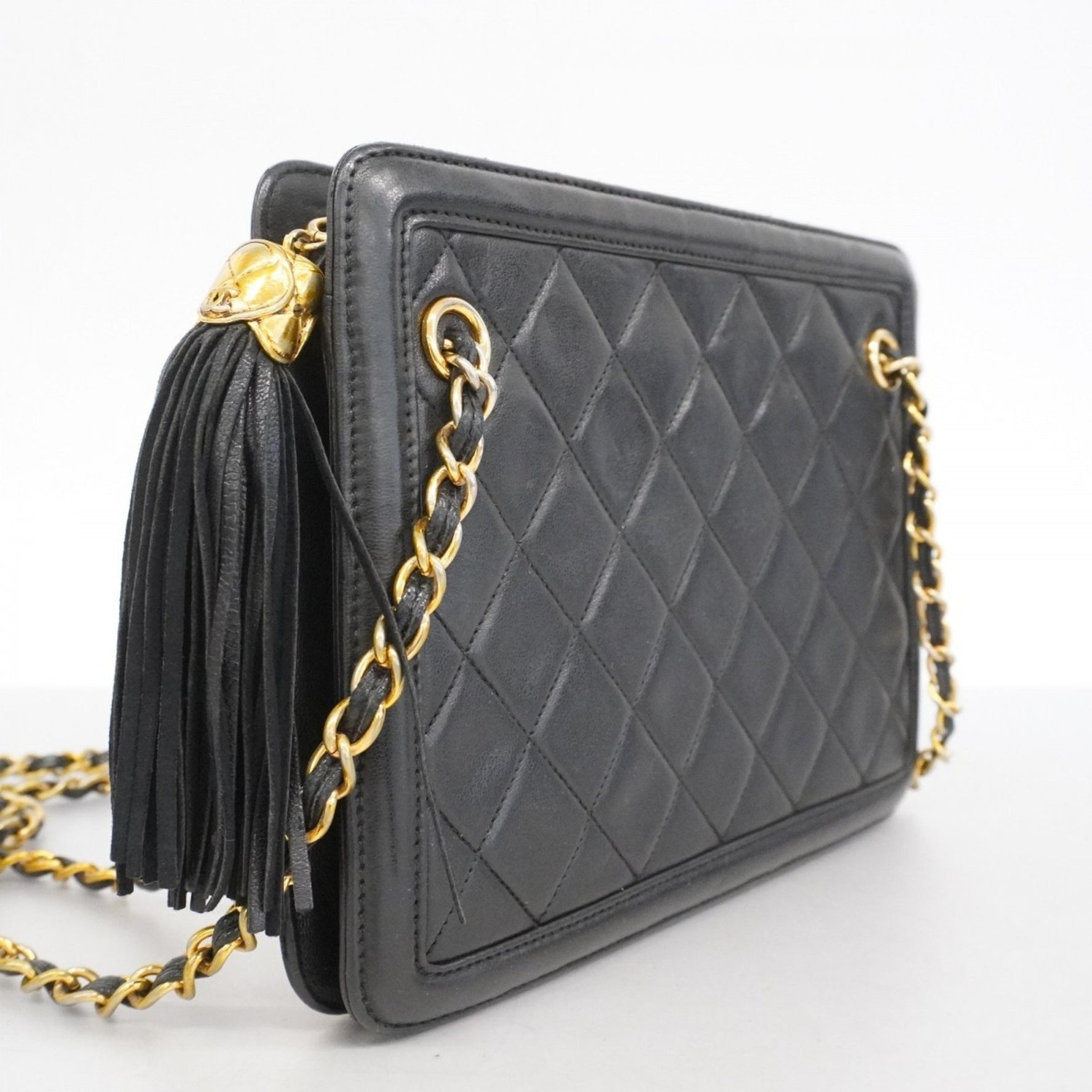 Chanel Shoulder Bag with Matelasse Chain Bag, Lambskin