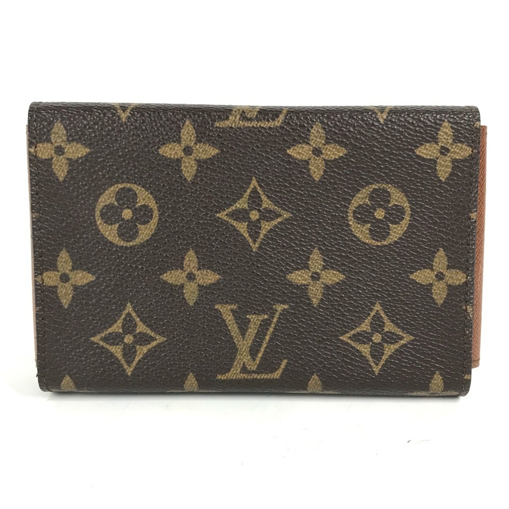 Louis Vuitton Monogram playing card case, business holder, pouch, canvas, men's, brown