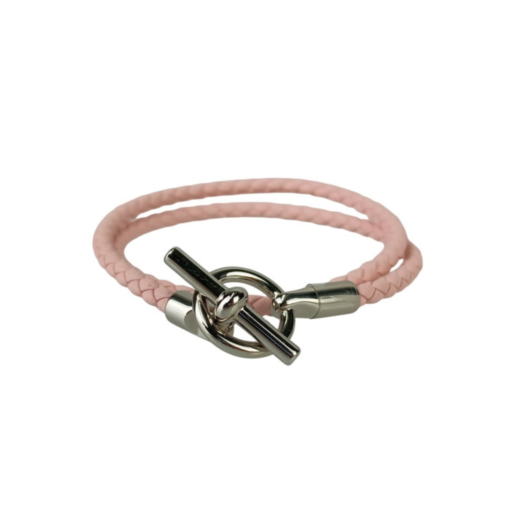 HERMES Grennan Leather Double Tour Bracelet