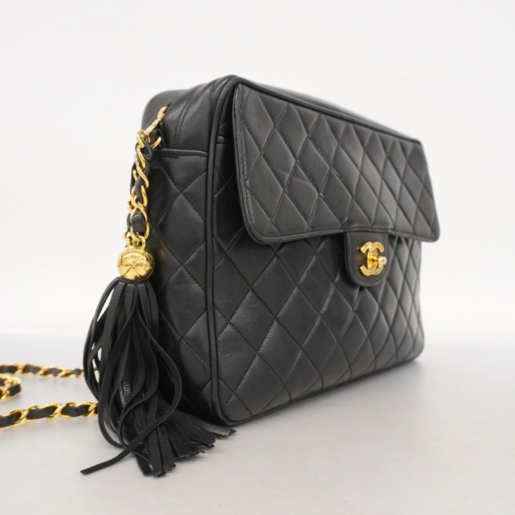 Chanel Shoulder Bag with Matelasse Chain Bag, Lambskin