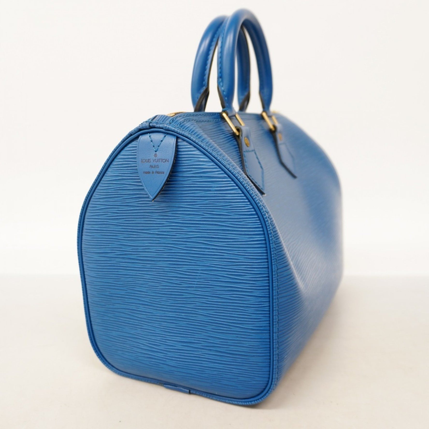 Louis Vuitton Epi Speedy 25 Handbag M43015 Toledo Blue for Women
