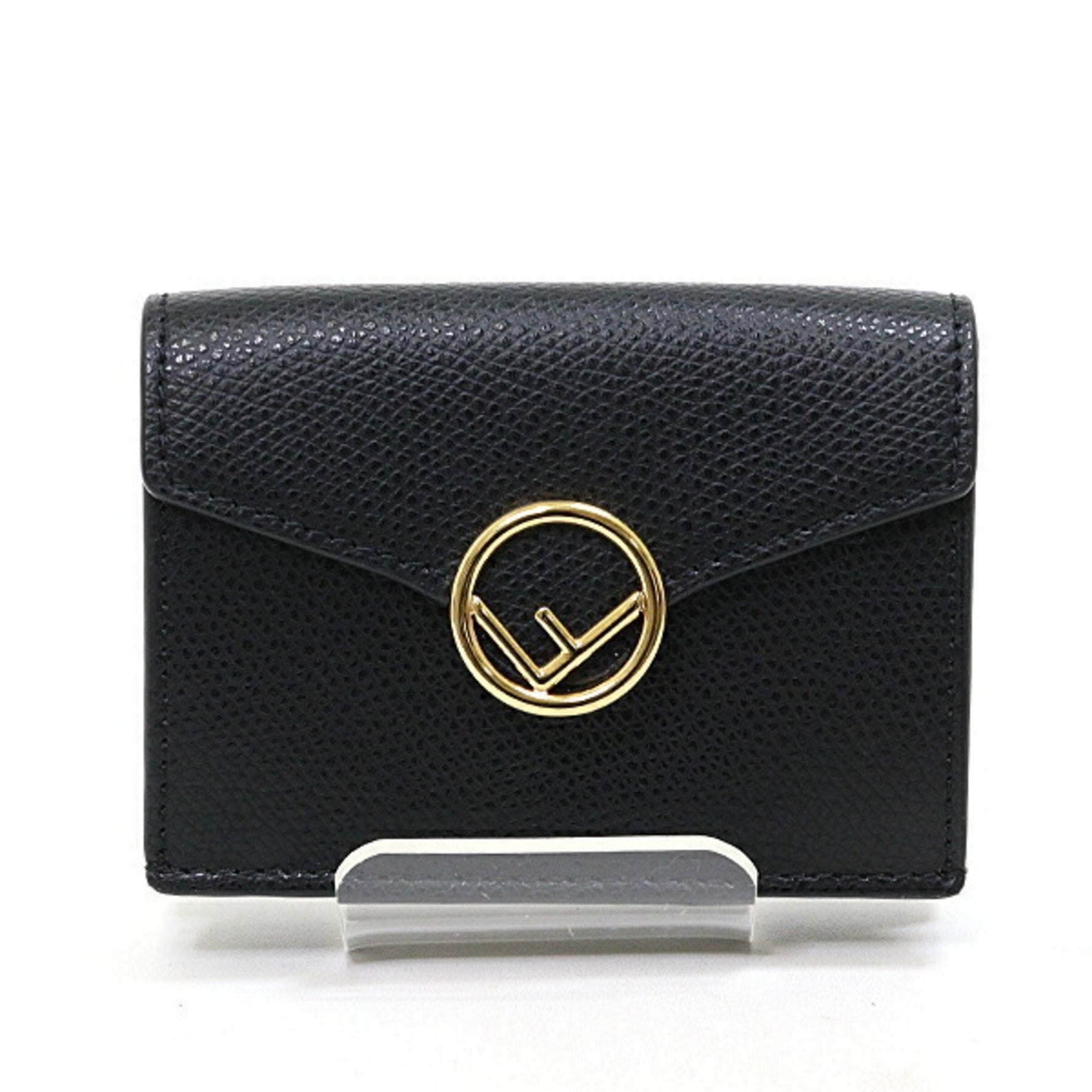 FENDI Trifold Wallet Leather Compact Unused