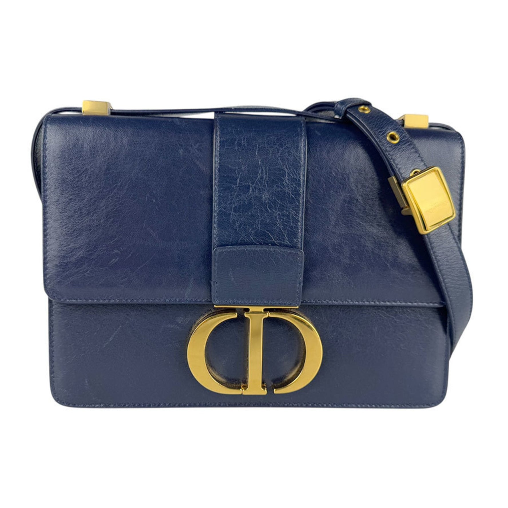 Christian Dior 30 Montaigne Leather Shoulder Bag in and Gold