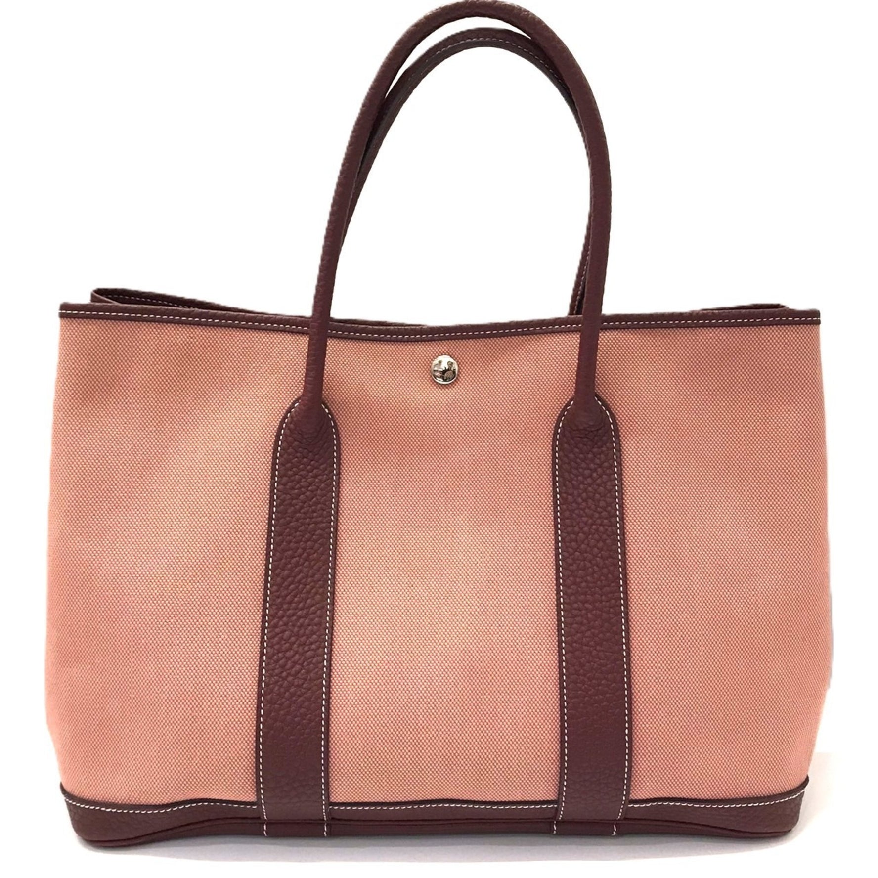 Hermès Garden PM Tote Bag, Rouge H, O Stamp, HERMES