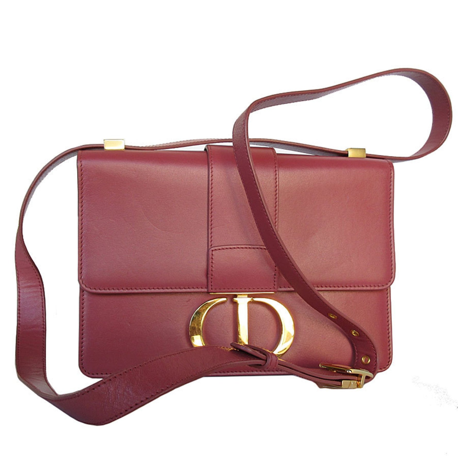 Christian Dior Shoulder Bag 30 Montaigne Leather Gold