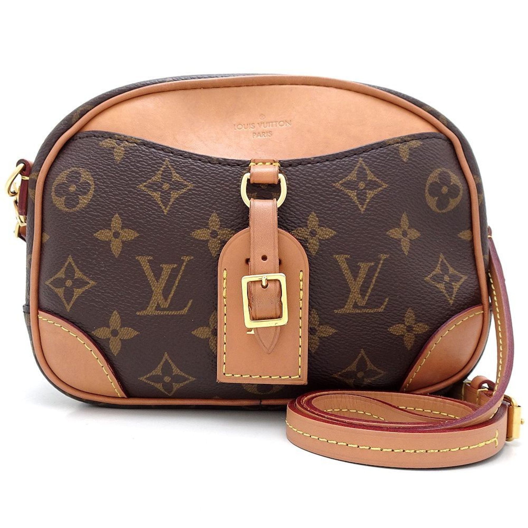 LOUIS VUITTON Louis Vuitton Monogram Deauville MINI M45528 Shoulder Bag Brown