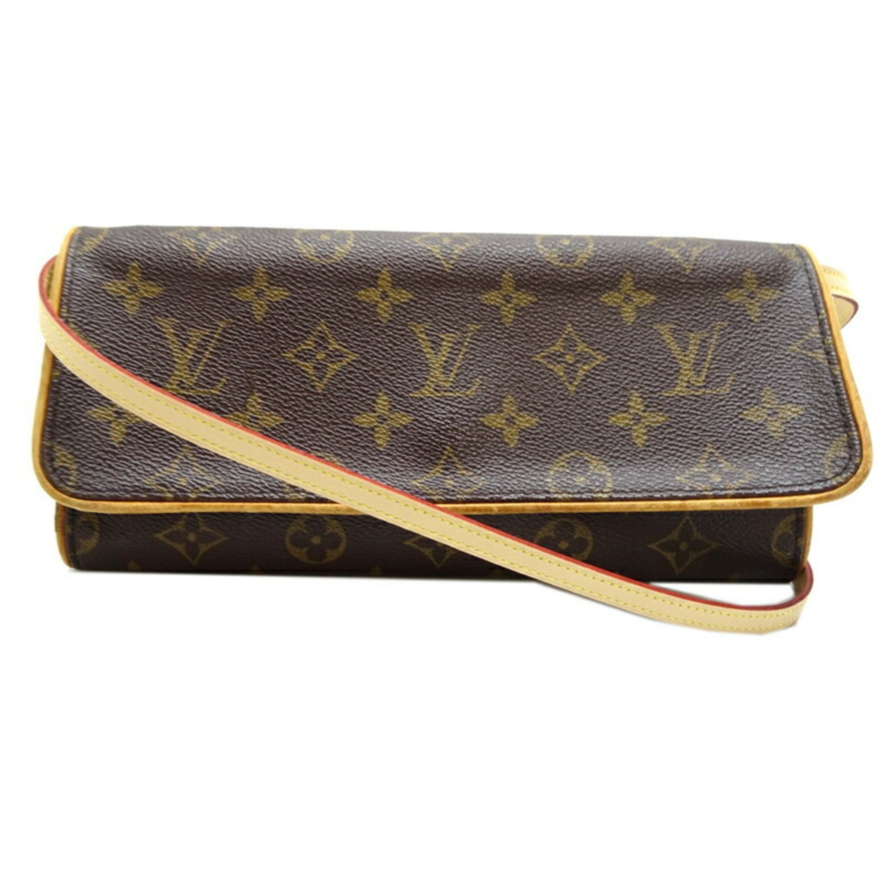 Louis Vuitton Pochette Twin GM Women's Shoulder Bag M51852 Monogram Brown