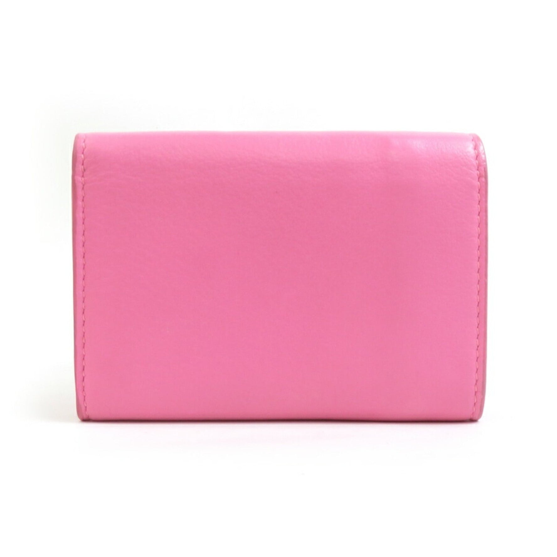 Balenciaga BALENCIAGA Tri-fold Wallet, Leather, Pink, Men's/Women's, H31393a