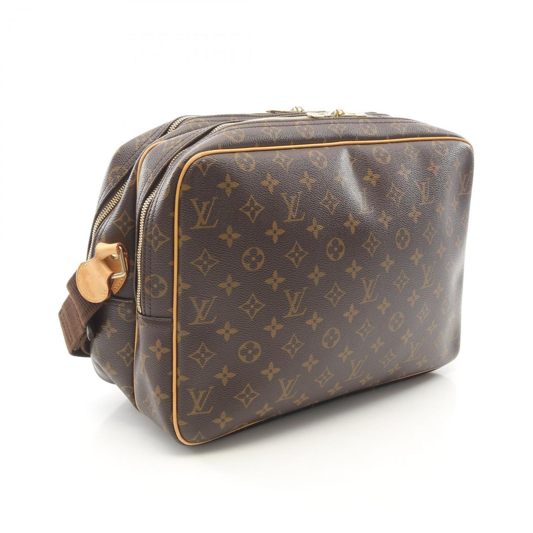 Louis Vuitton Reporter GM Shoulder Bag, Coated Canvas and Leather, Monogram, Brown