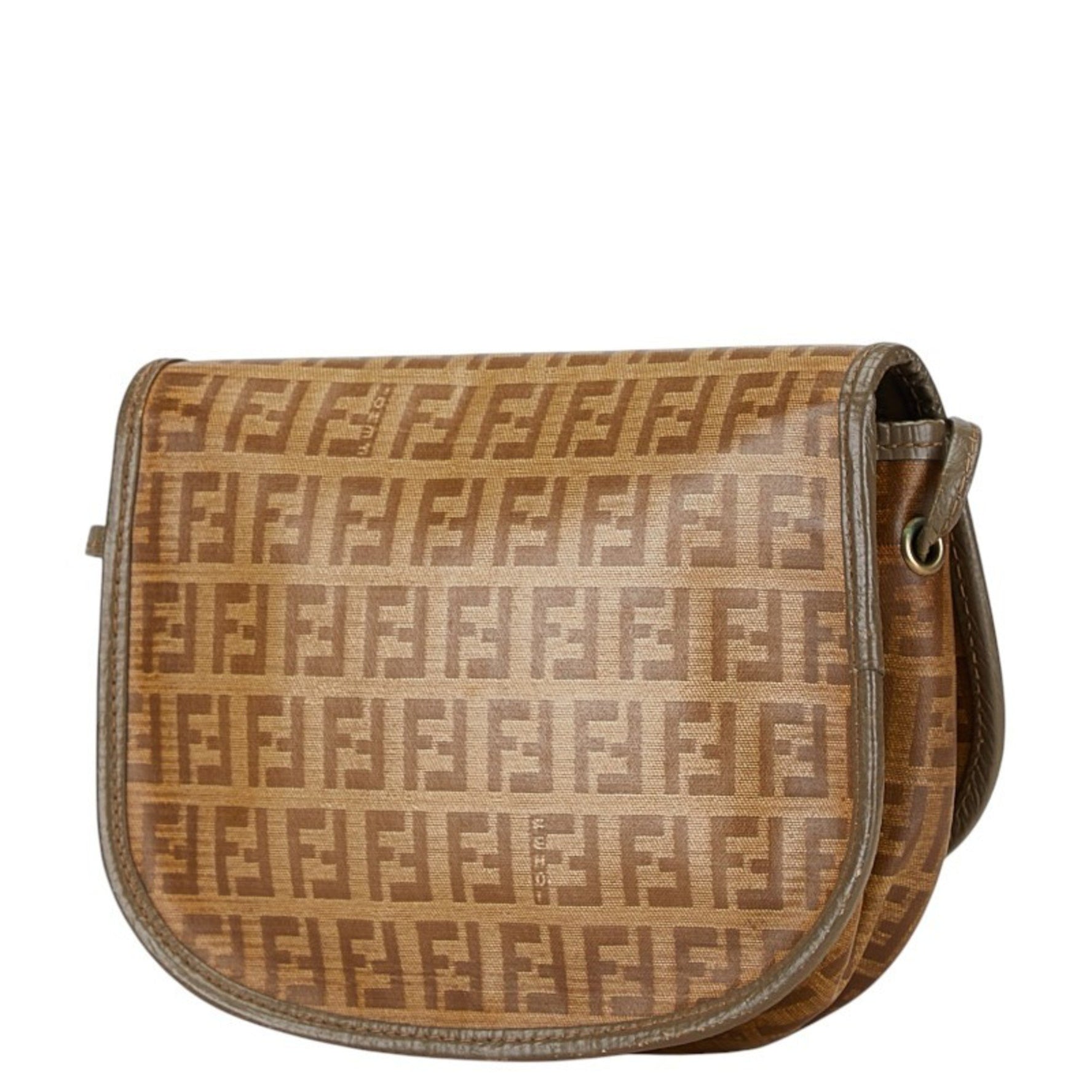 FENDI ZUCCA shoulder bag PVC leather