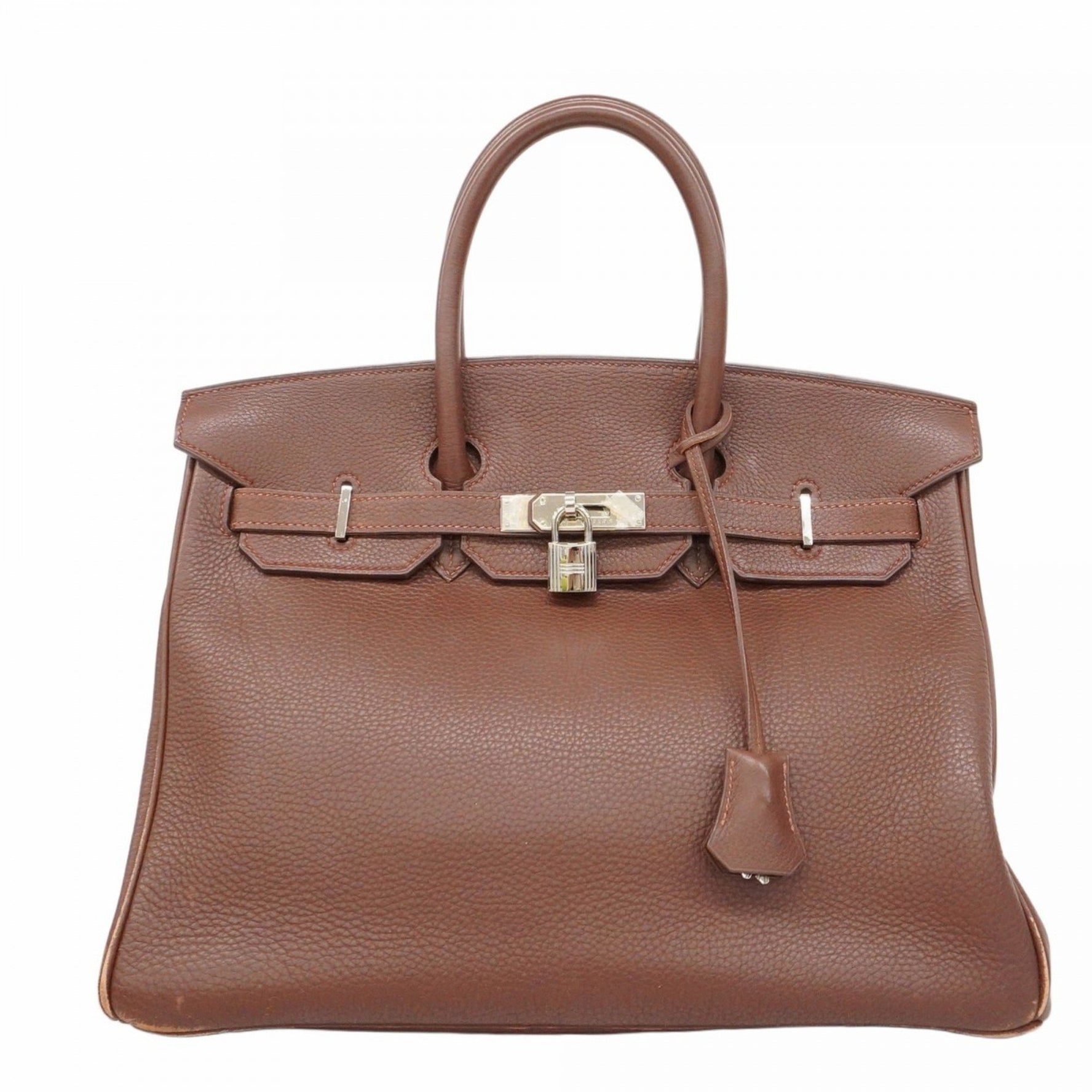 Hermes Birkin 35 Togo Brown Handbag for Women