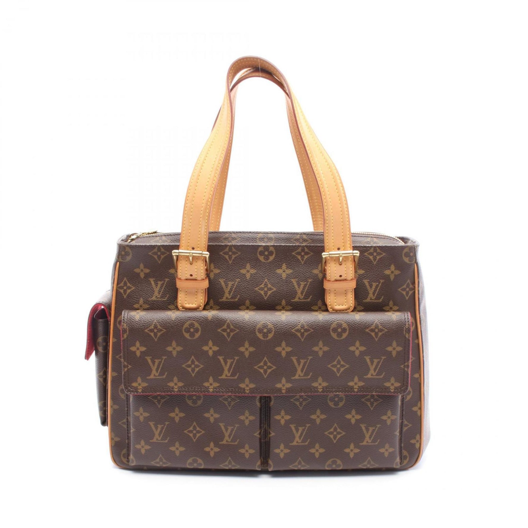Louis Vuitton Multiplicite Monogram Handbag Coated Canvas Leather Brown