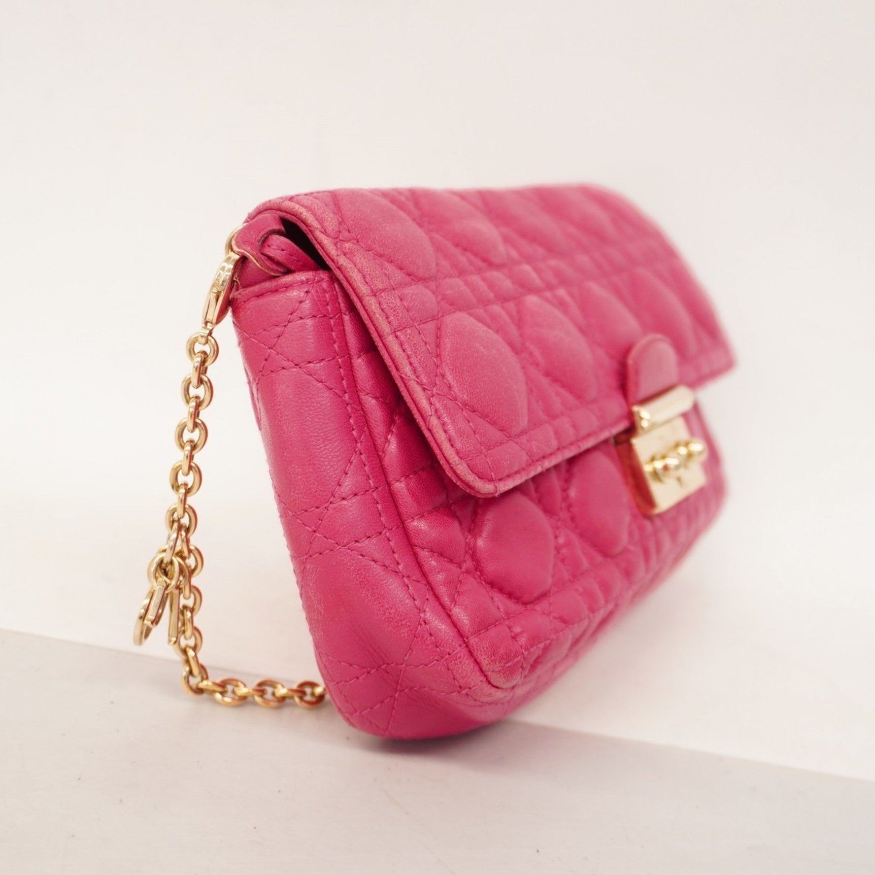 Christian Dior Cannage Leather Shoulder Bag