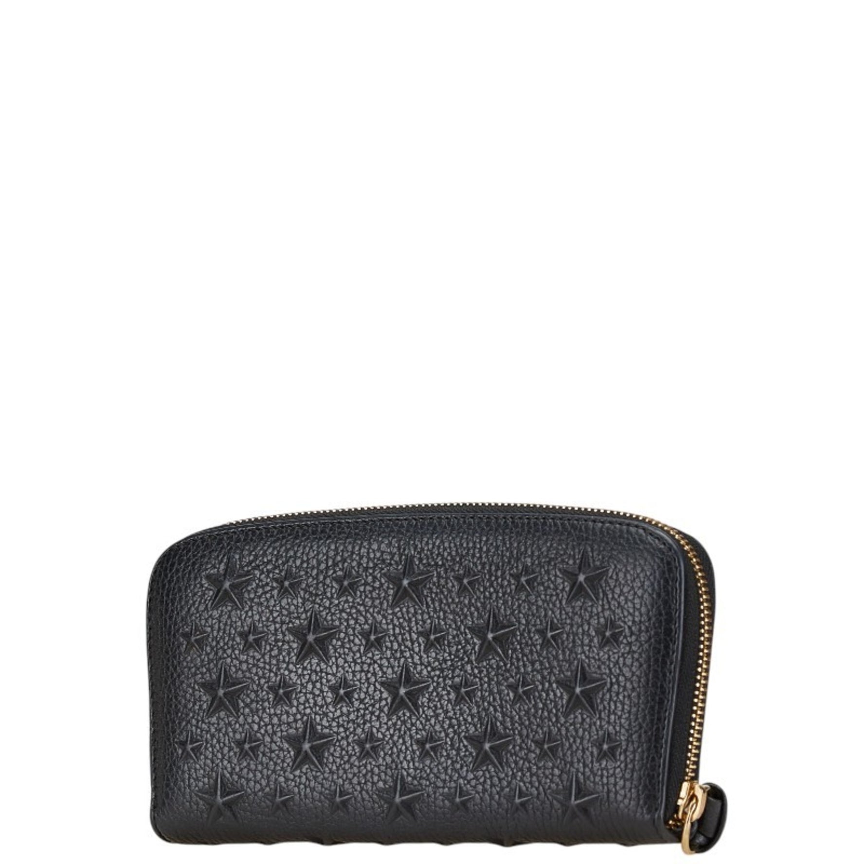 Jimmy Choo Star Motif Long Wallet Round Leather