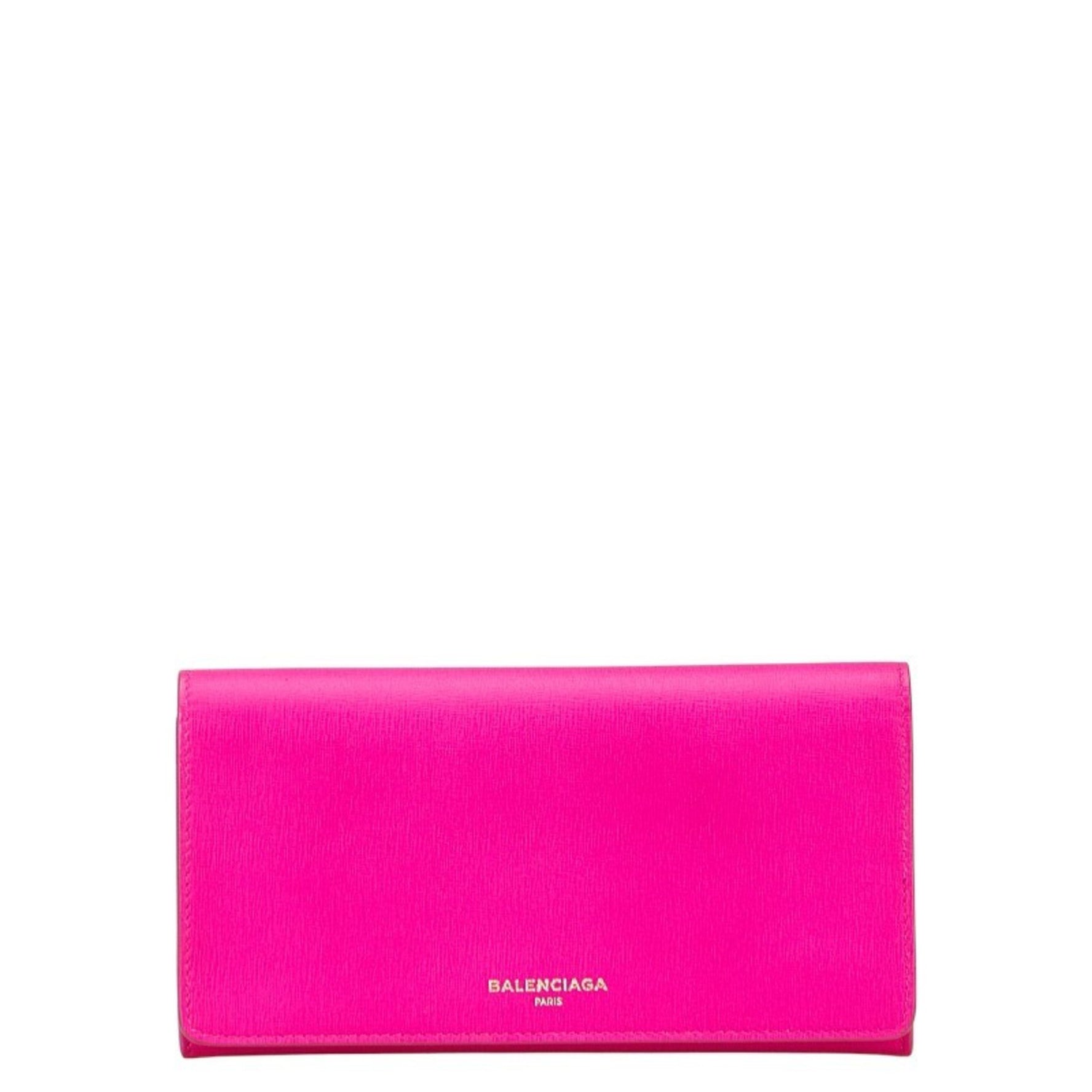 Balenciaga Logo Essential Long Wallet Leather