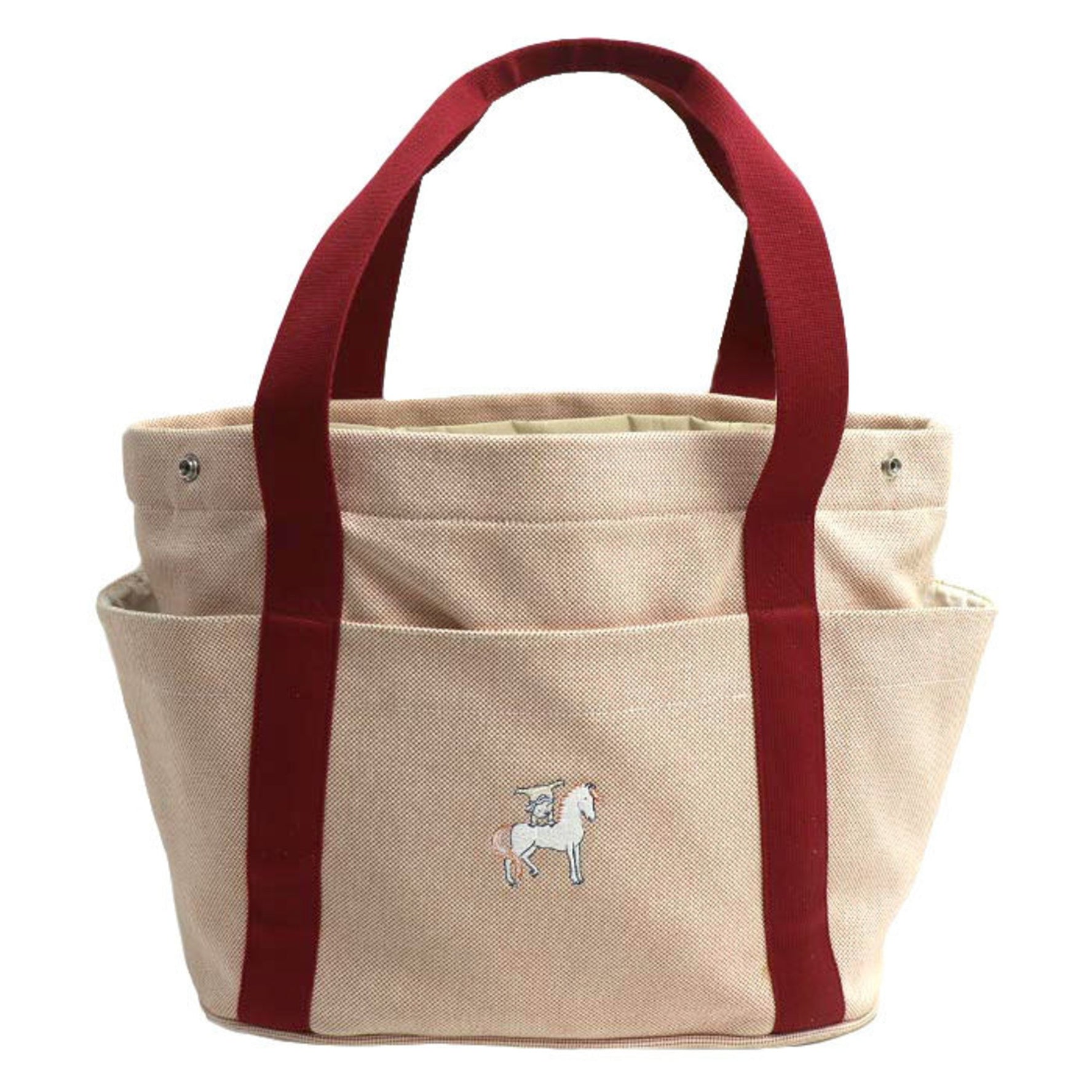 HERMES Cabriole Mother's Bag Tote Red
