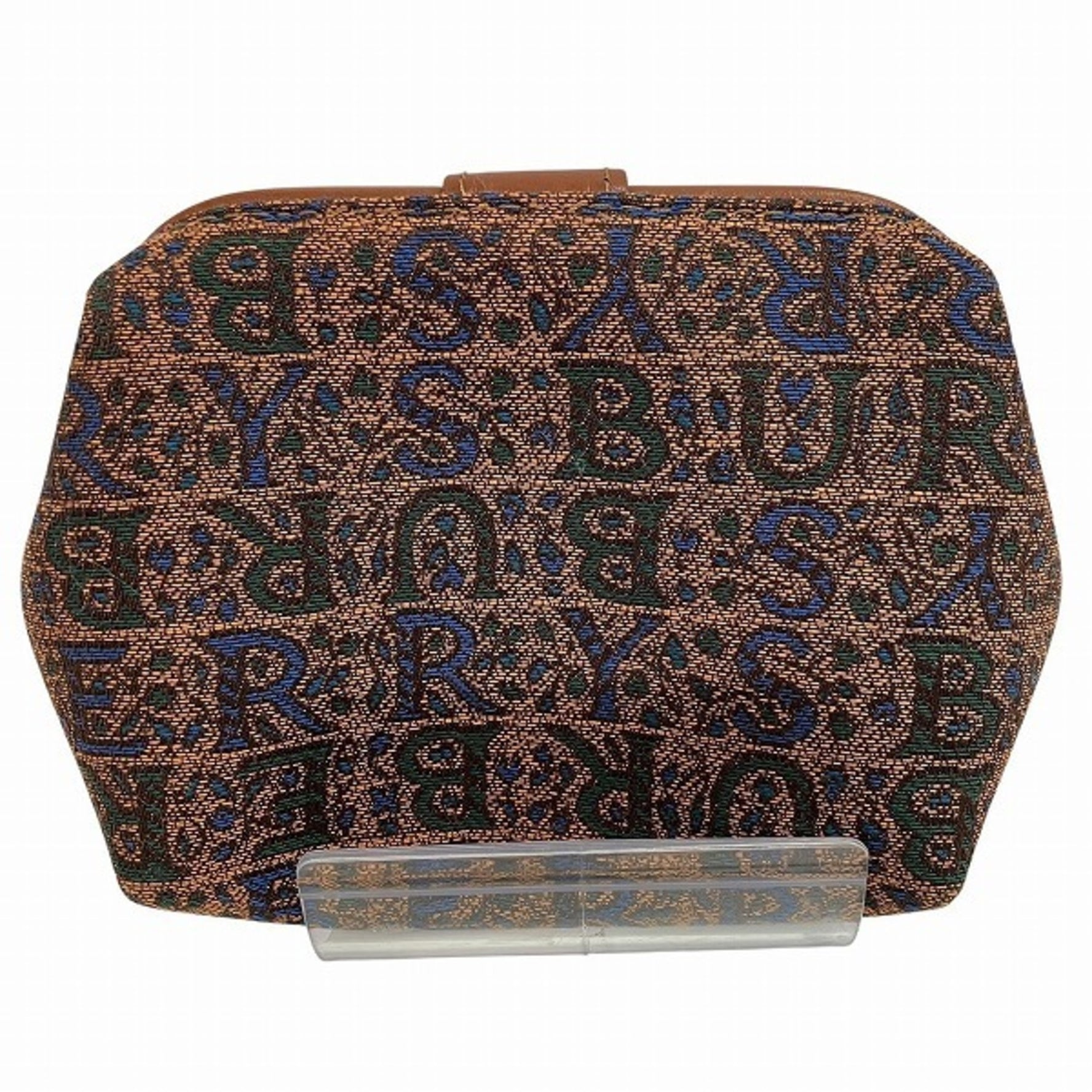 Burberry Jacquard x Leather Wallet, Wallet & Coin Case