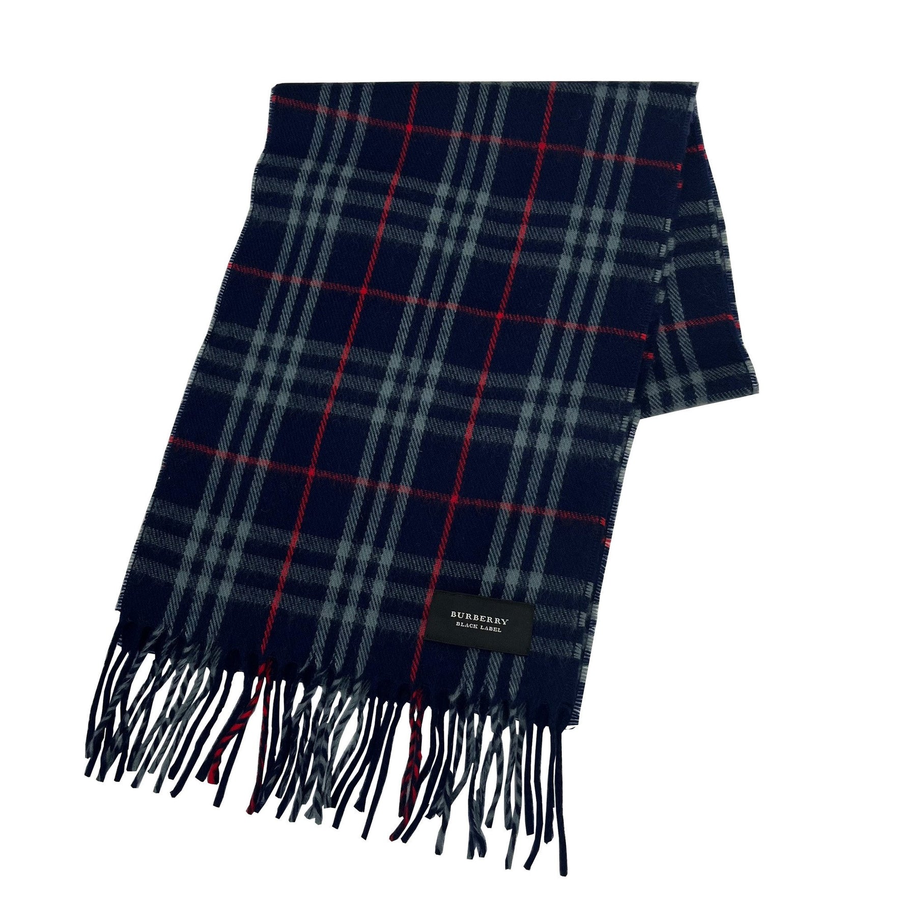BURBERRY Wool Check Pattern Stole/Scarf