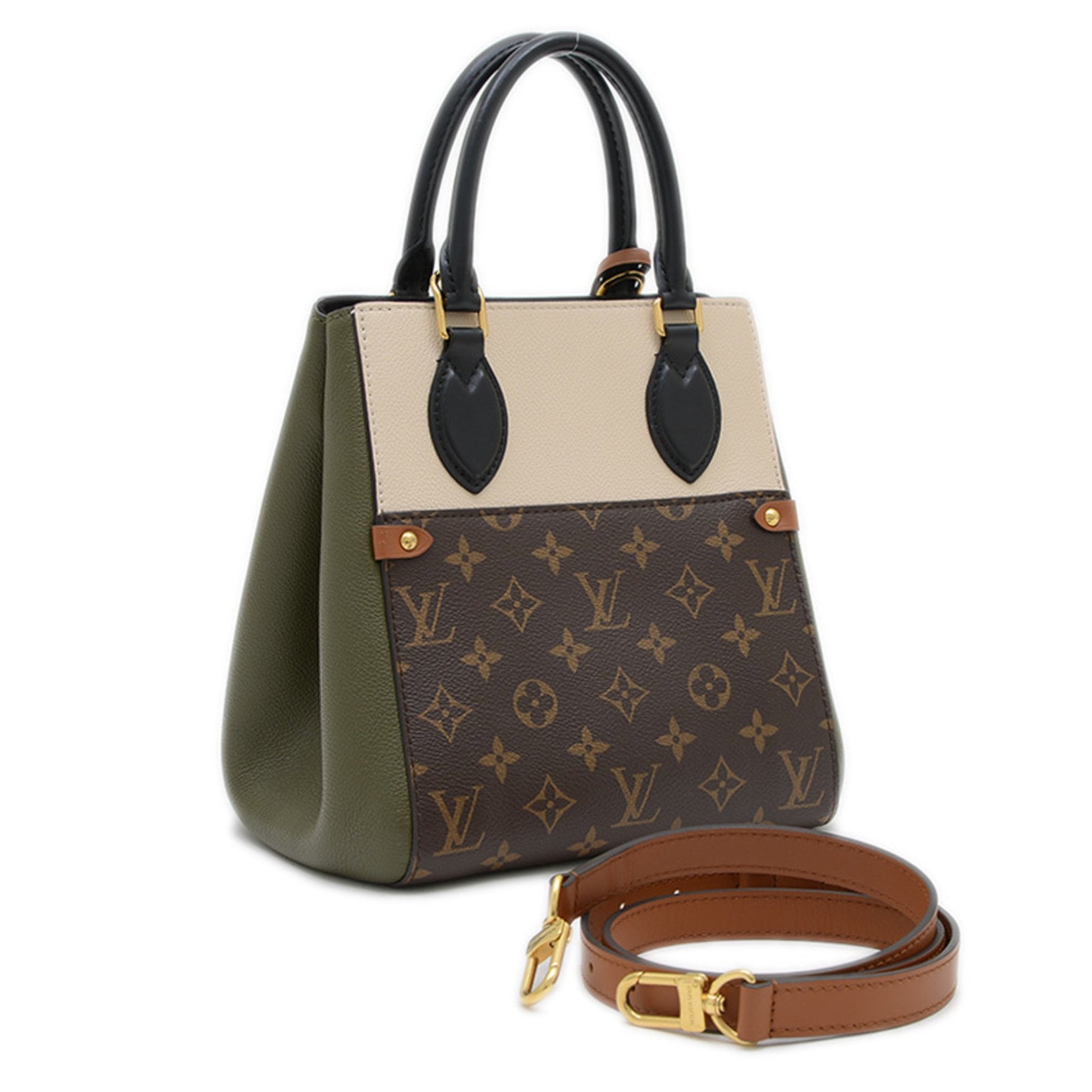 Louis Vuitton Monogram Field Tote PM 2-Way Hand/Shoulder Bag Cream Khaki M45388 BP