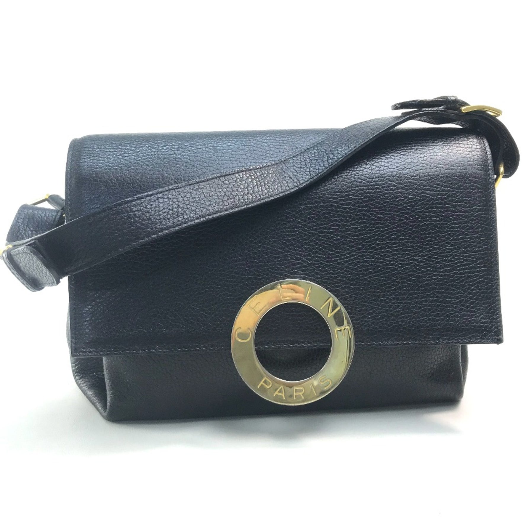 CELINE vintage Kaban One Shoulder Bag Hand Bag x GoldHardware