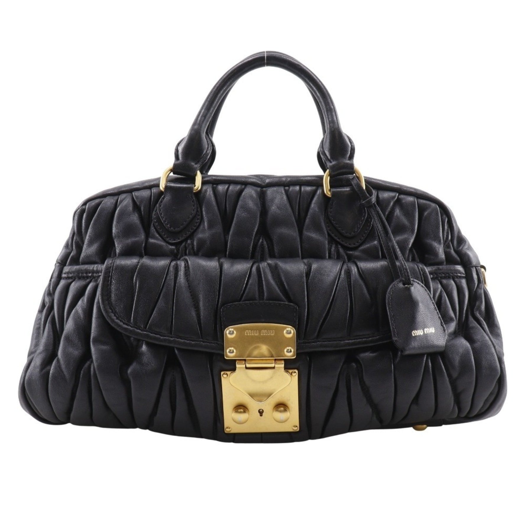 Miu Miu Miu Matelasse Handbag in Leather
